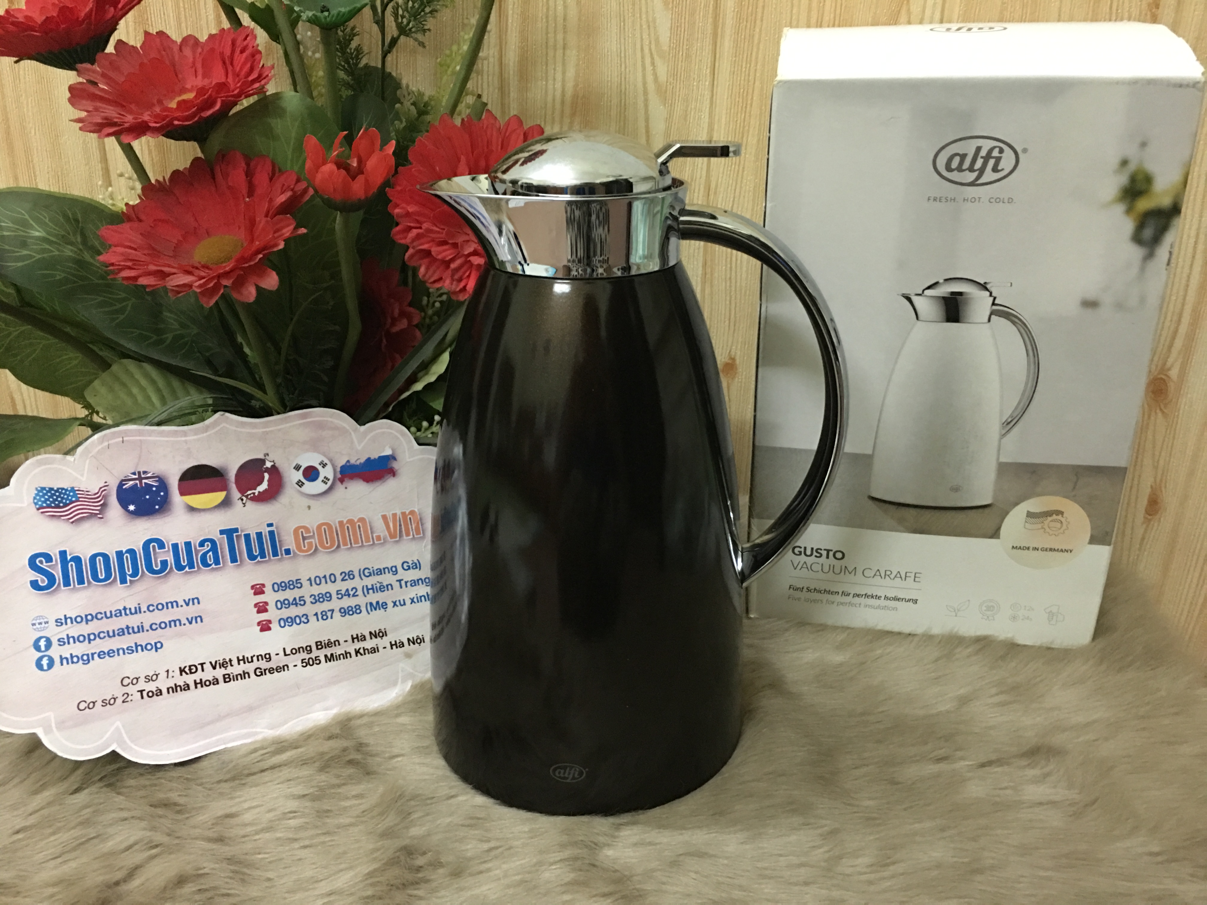 BÌNH GIỮ NHIỆT ALFI GUSTO MADE IN GERMANY 1 lít