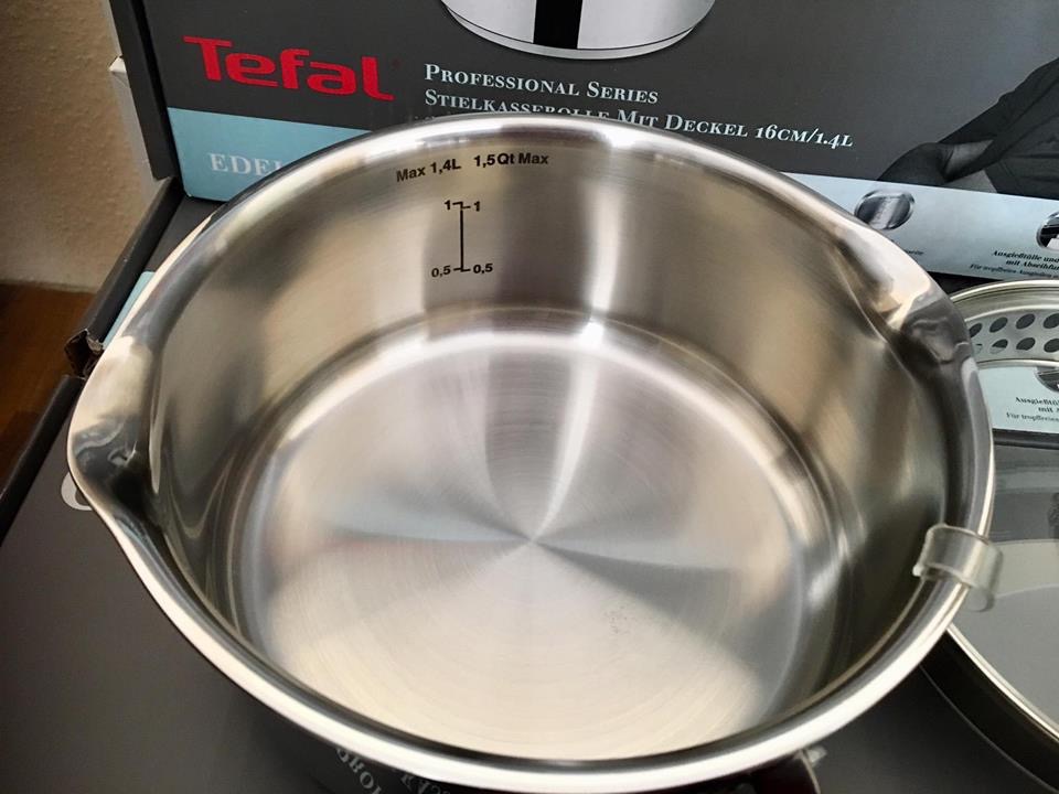 QUÁNH TEFAL 16 CM VUNG KÍNH