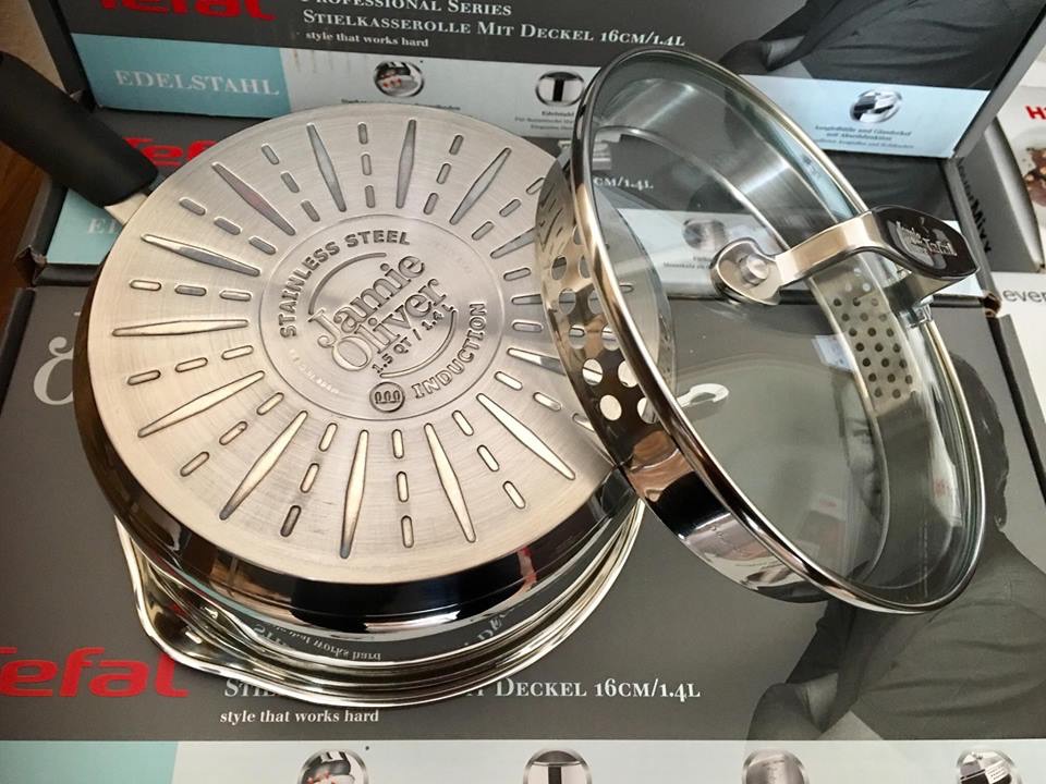 QUÁNH TEFAL 16 CM VUNG KÍNH