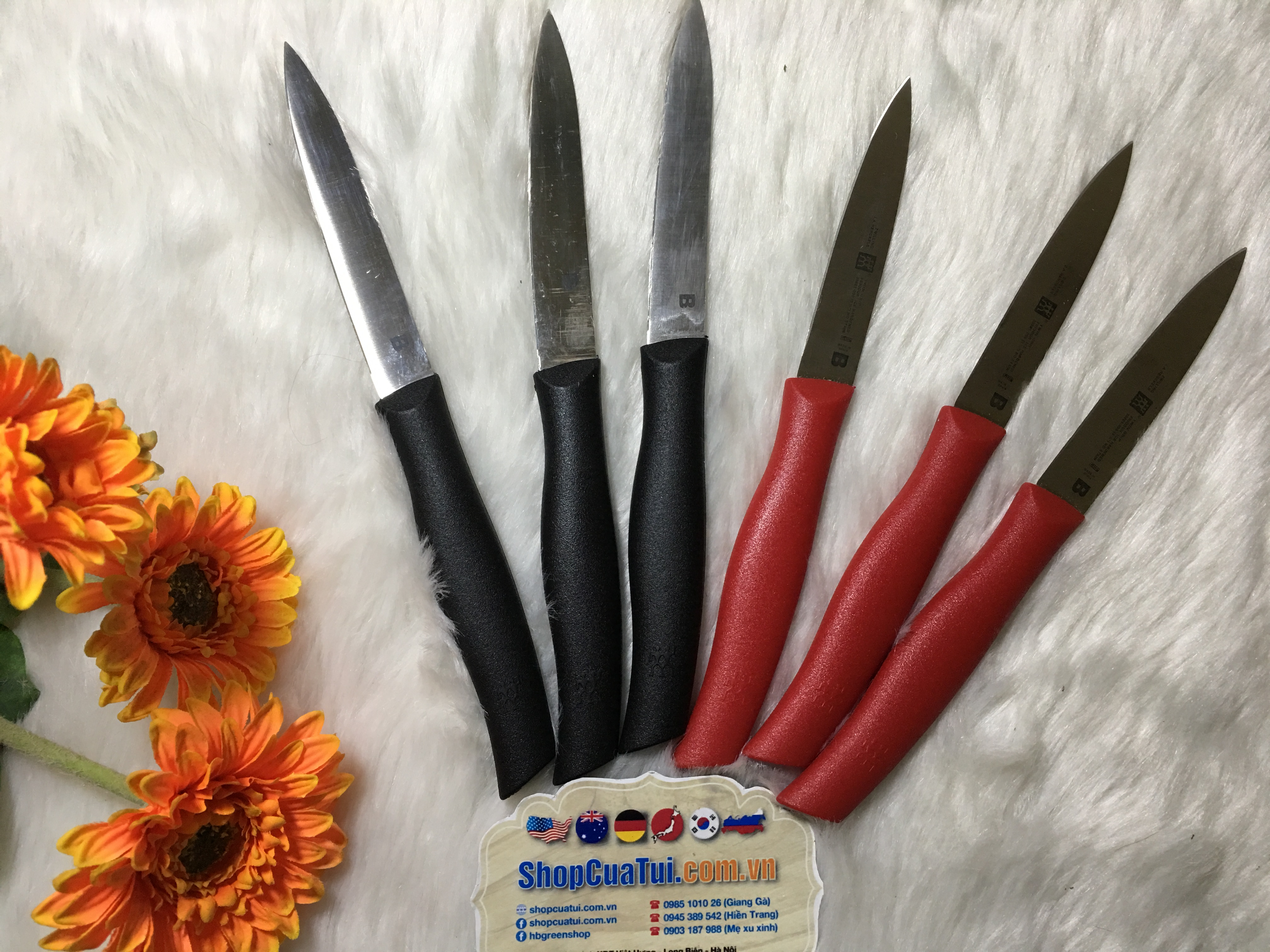 dao gọt, tỉa hoa quả Zwilling 9cm.