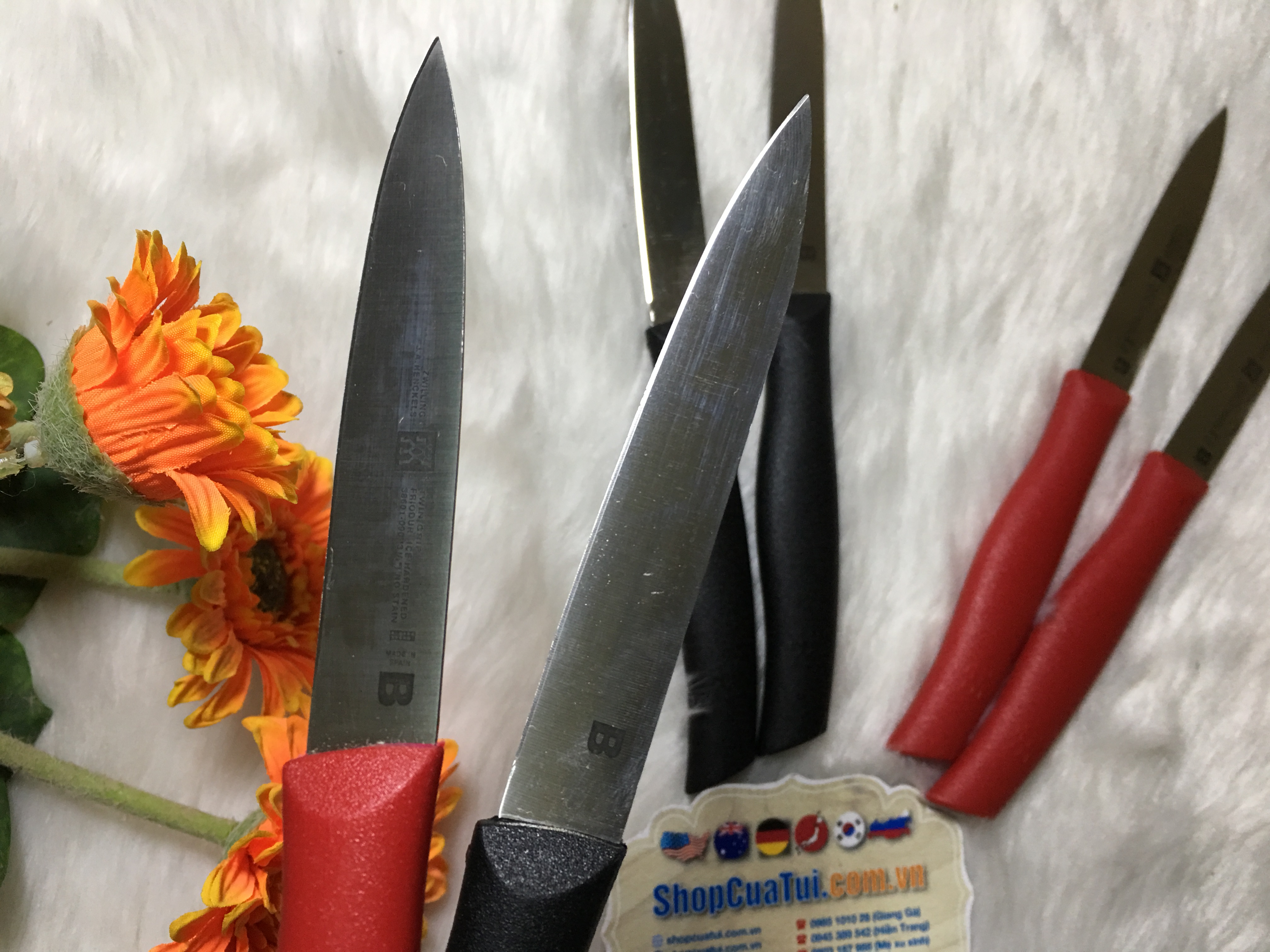 dao gọt, tỉa hoa quả Zwilling 9cm.