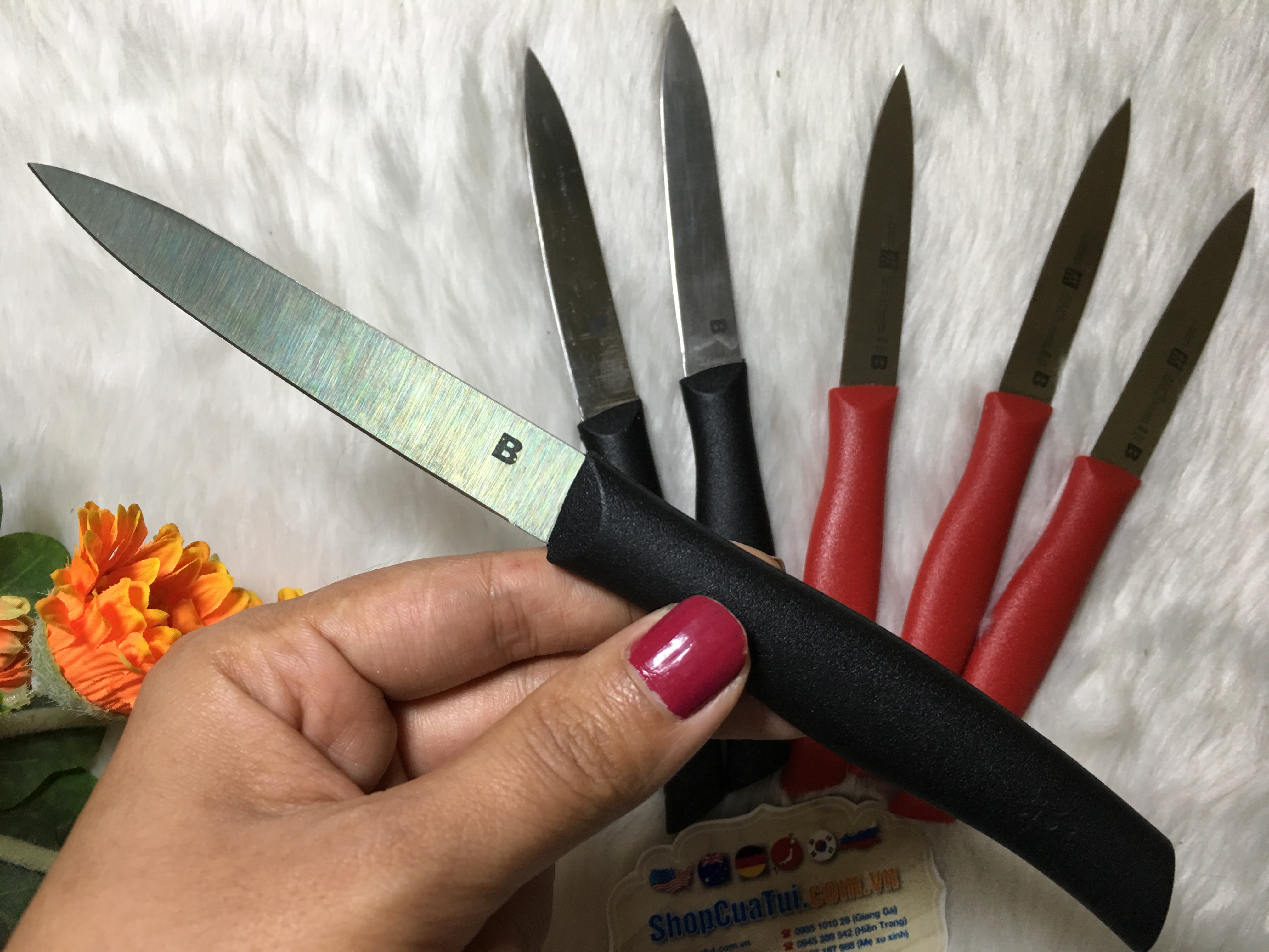 dao gọt, tỉa hoa quả Zwilling 9cm.
