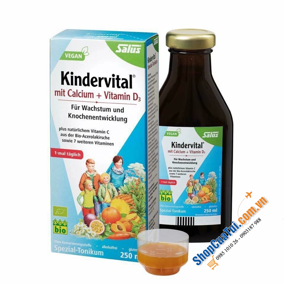 KinderVital - thuốc uống bổ sung vitamin và tăng chiều cao cho bé.