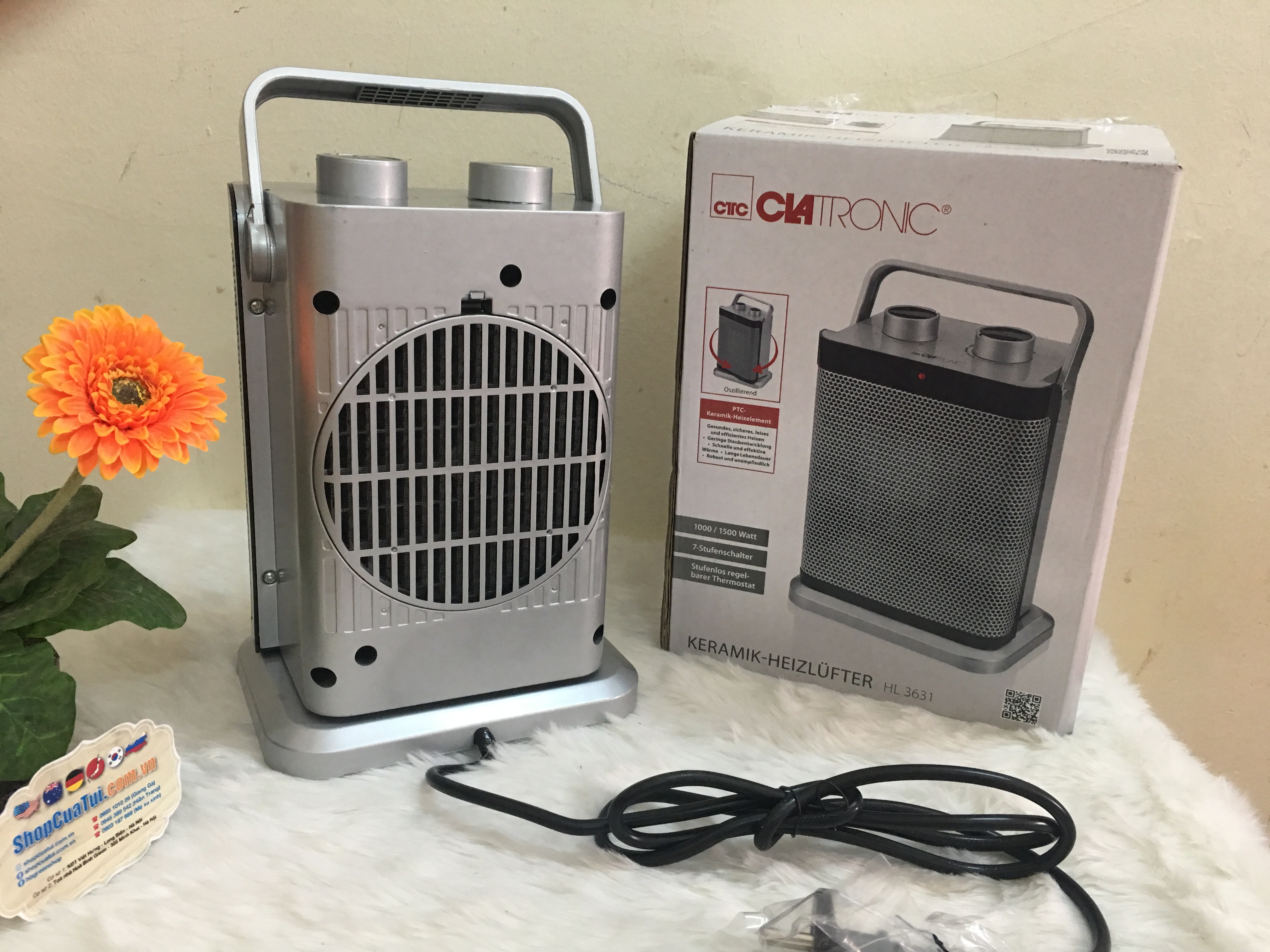 Quạt sưởi Clatronic HL 3631 Heizlüfter
