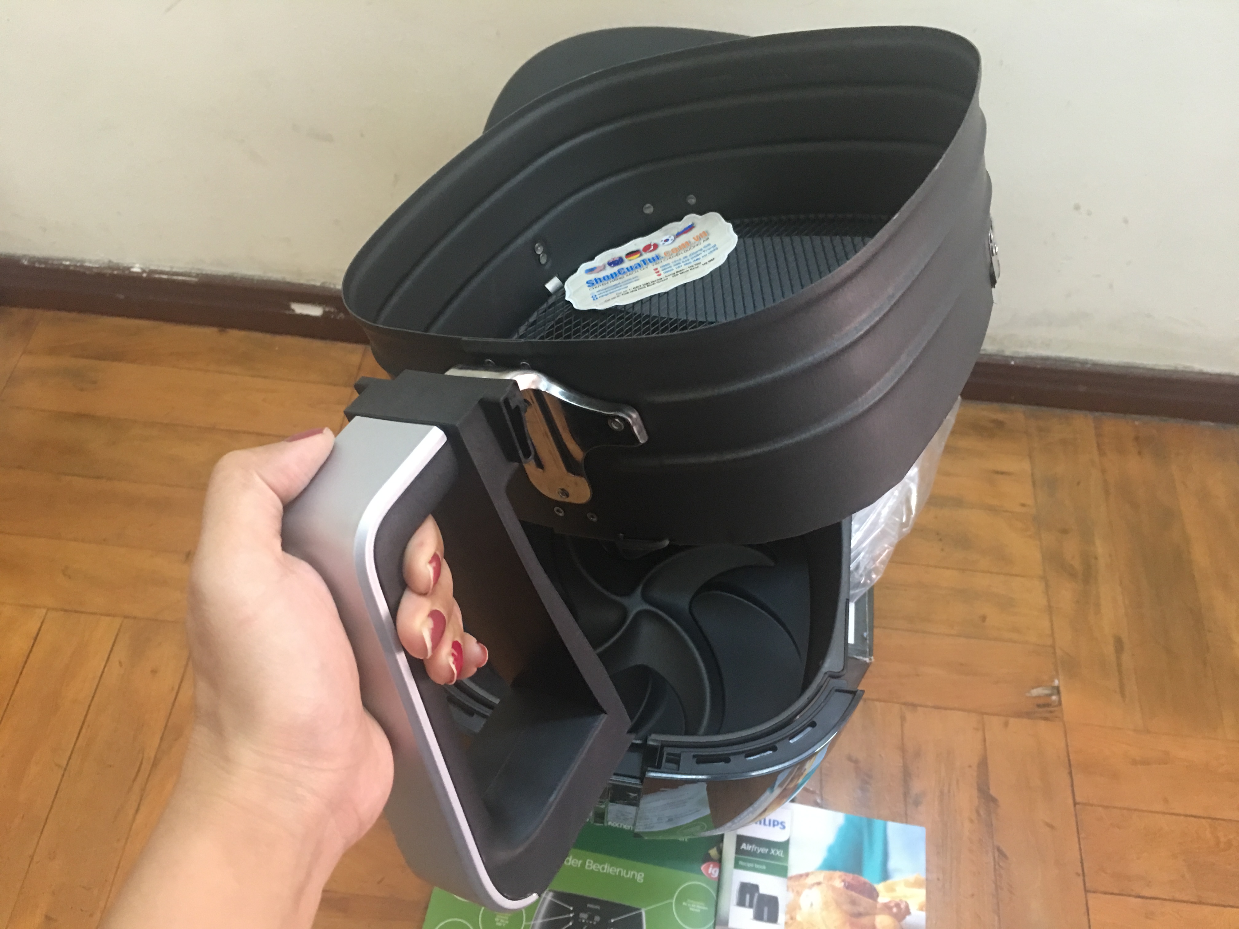 Nồi chiên nướng không dầu #Philips HD9652/ 90 size XXL