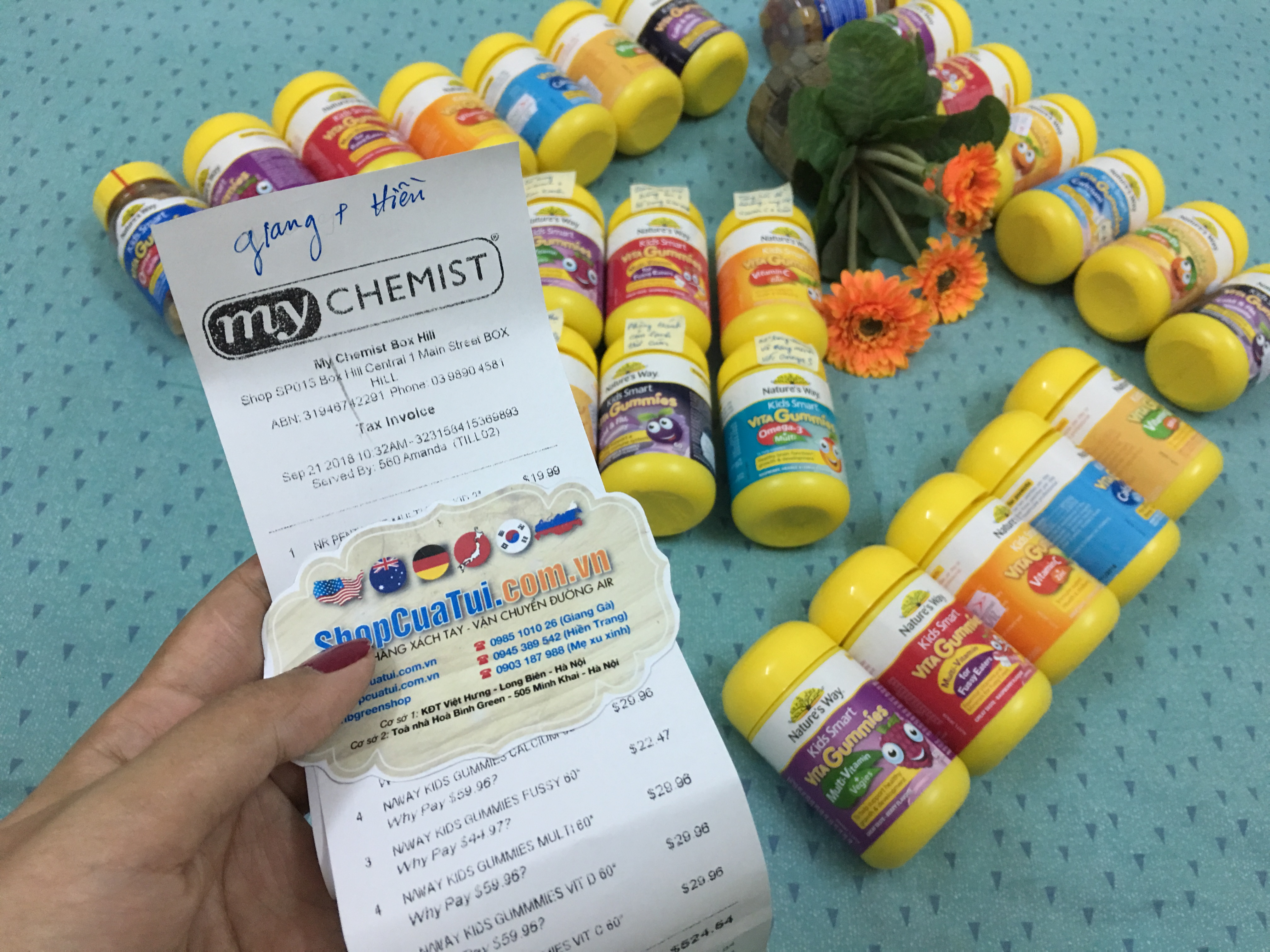 Kẹo dẻo Kids Smart Vita Gummies Vitamin D3 500 IU 60 viên Úc