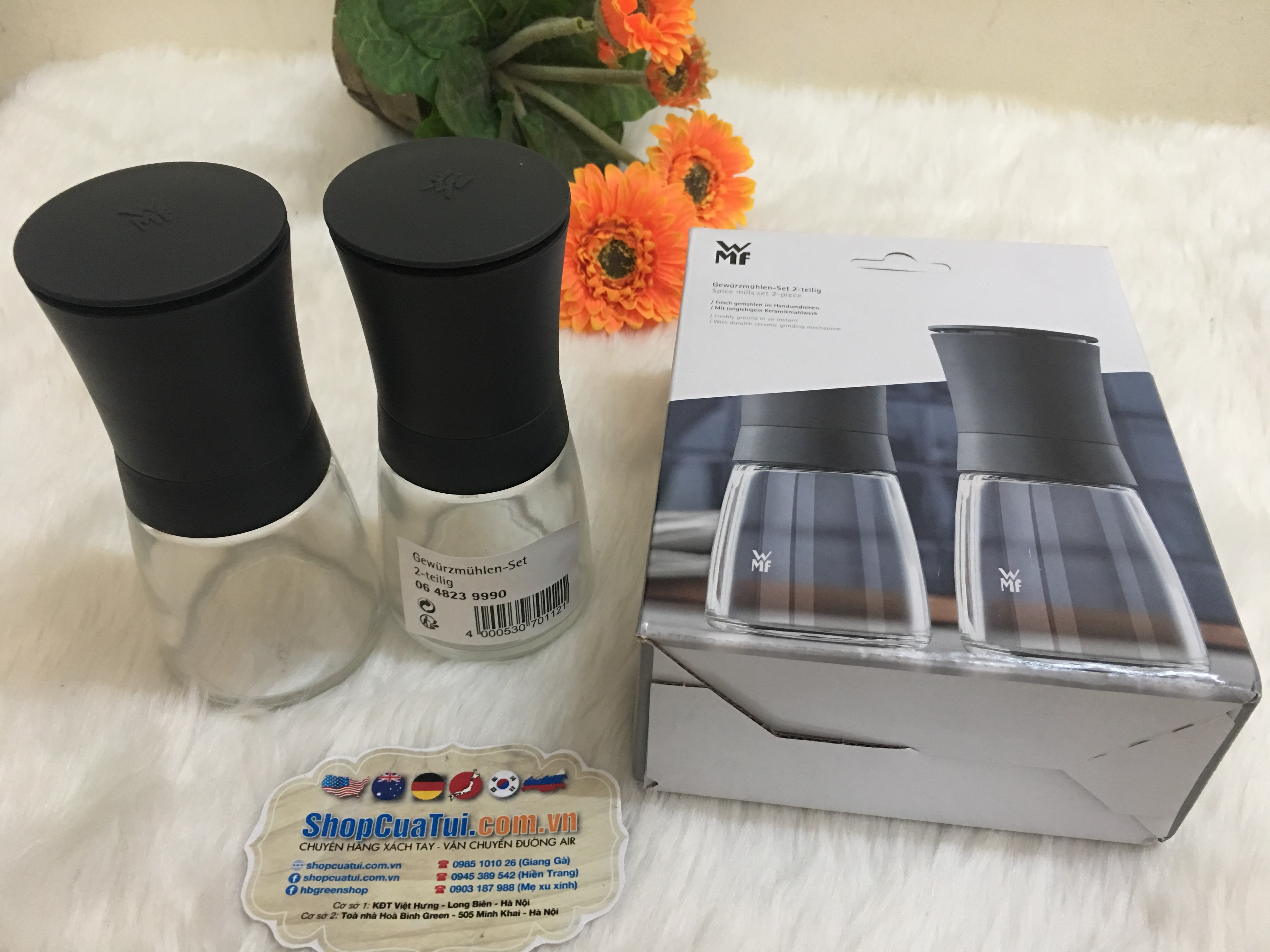 Set 2 lọ xay muối tiêu WMF.
