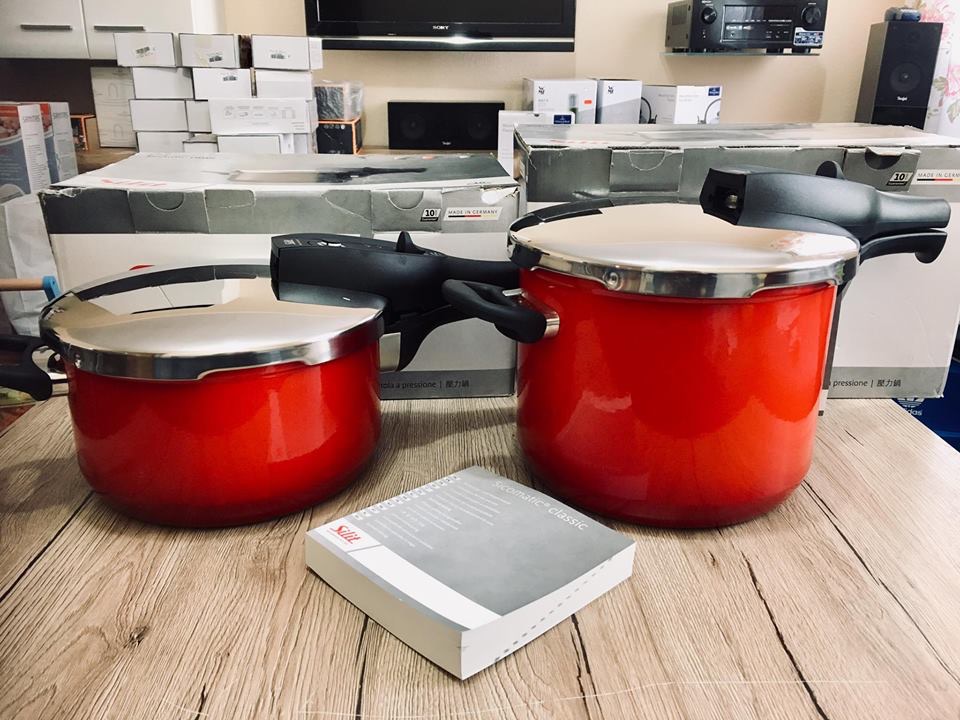 NỒI ÁP SUẤT SILIT SICOMATIC ĐỎ CHỐNG DÍNH  - MADE IN GERMANY 