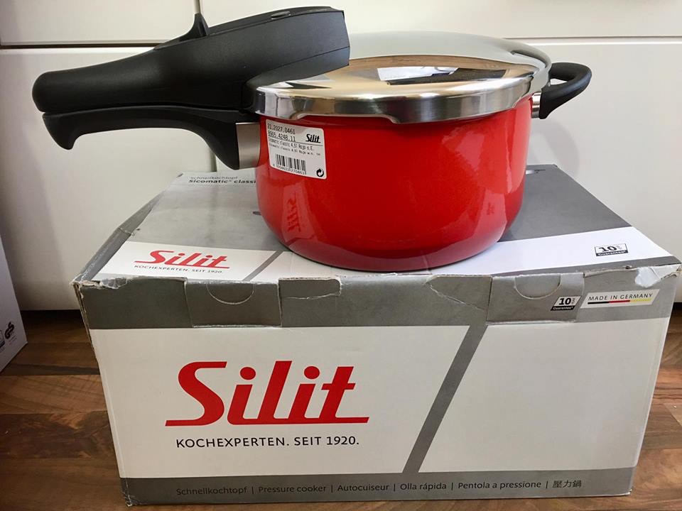 NỒI ÁP SUẤT SILIT SICOMATIC ĐỎ CHỐNG DÍNH  - MADE IN GERMANY 