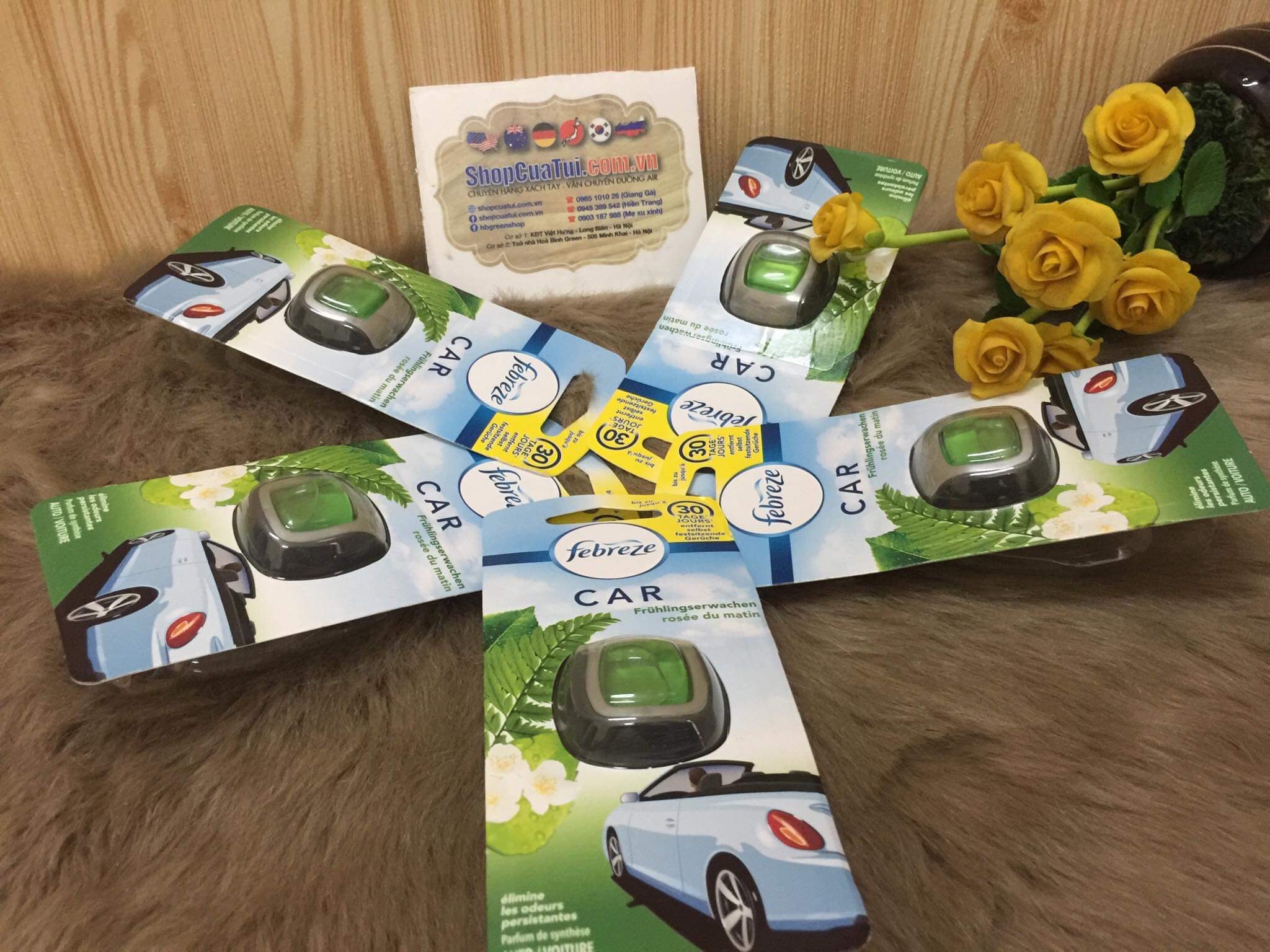 NƯỚC HOA Ô TÔ FEBREZE, ĐỨC