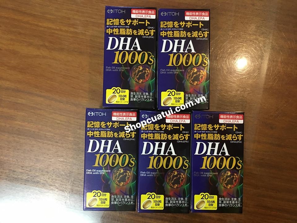 Thuốc bổ não DHA 1000 ITOH Nhật Bản hộp 120 viên