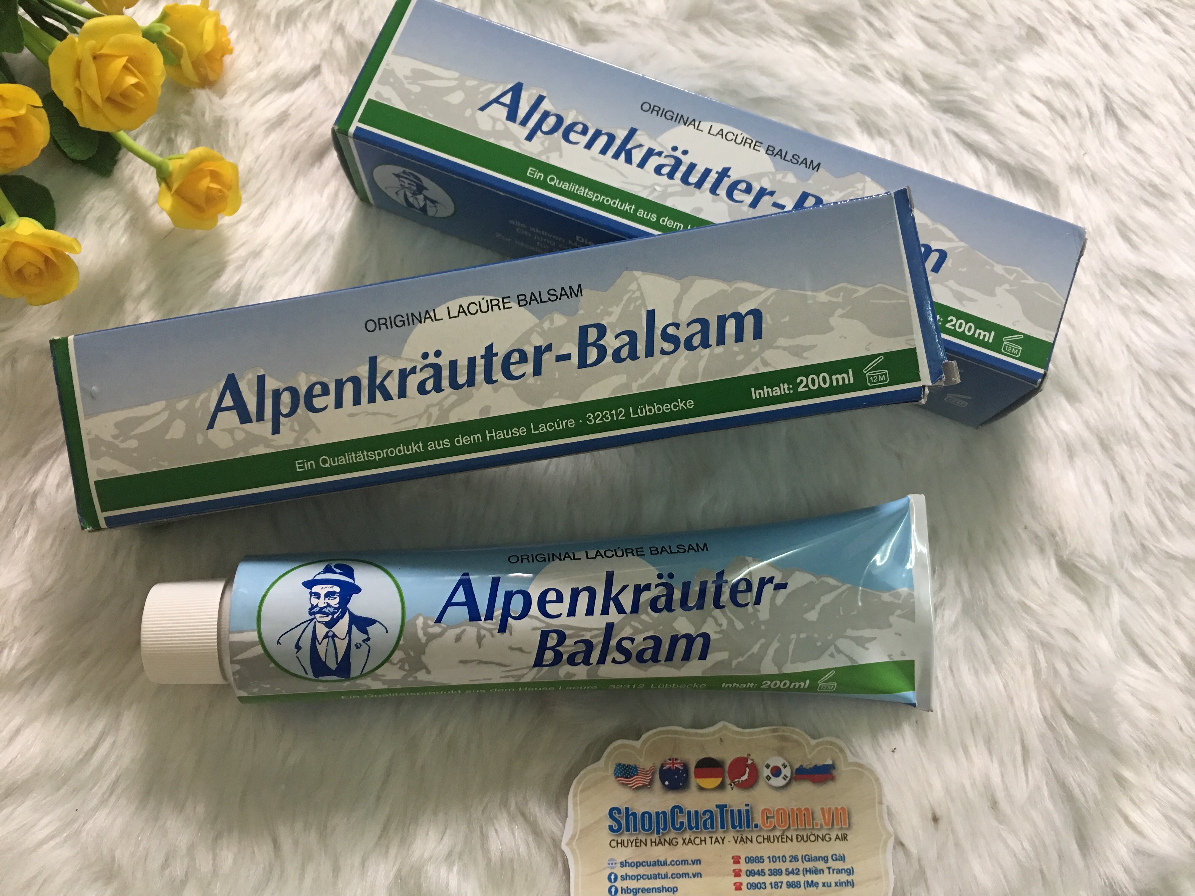 KEM THẢO DƯỢC XOA BÓP Alpenkräuter Balsam nổi tiếng của ĐỨC - MADE IN GERMANY  - KEM THẢO DƯỢC XOA BÓP NỔI TIẾNG CỦA ĐỨC ÔNG GIÀ