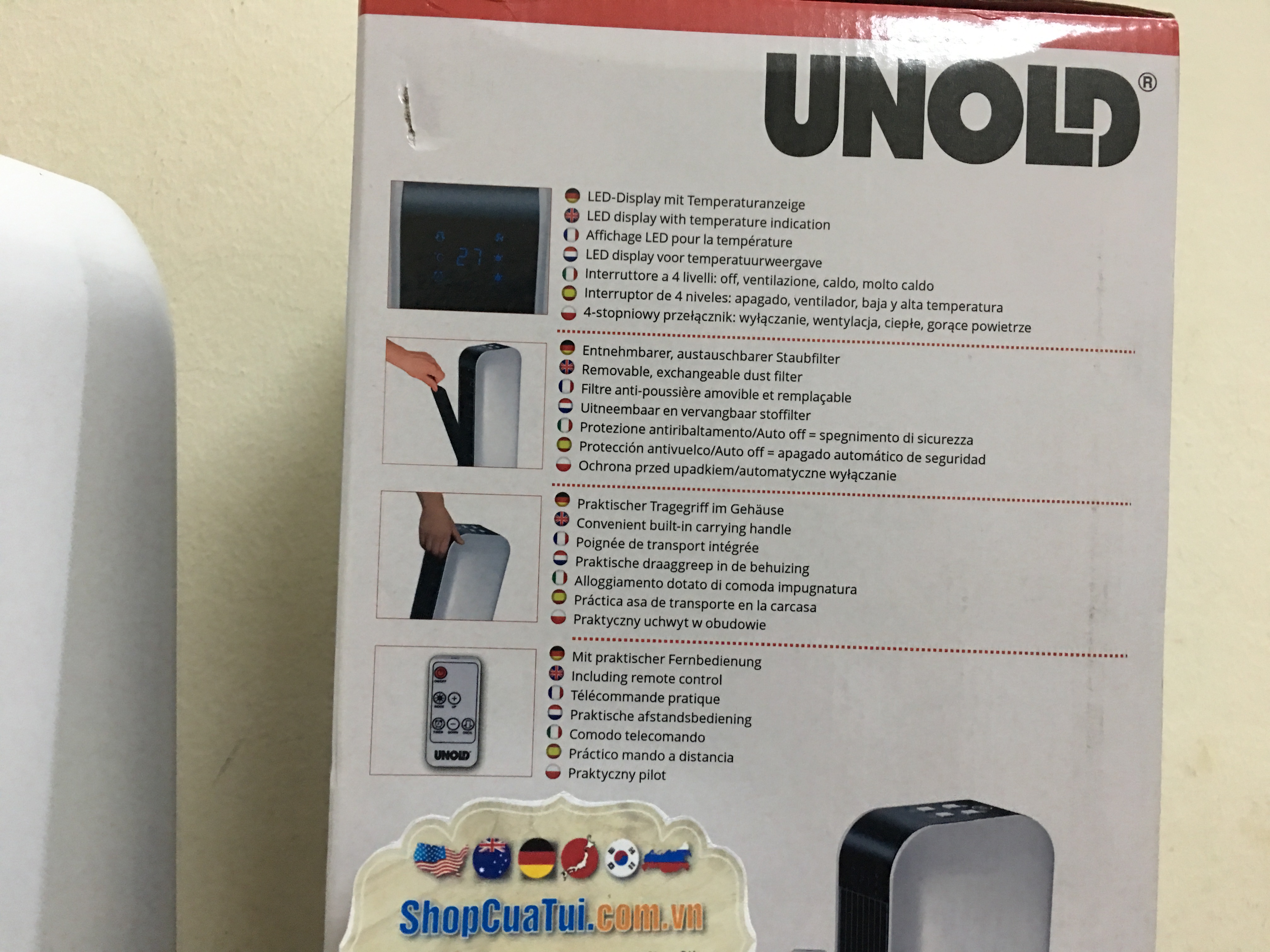 QUẠT SƯỞI GỐM UNOLD