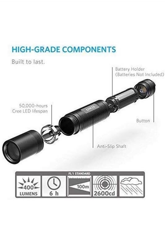 ĐÈN PIN LED SIÊU SÁNG 400 LUMEN 