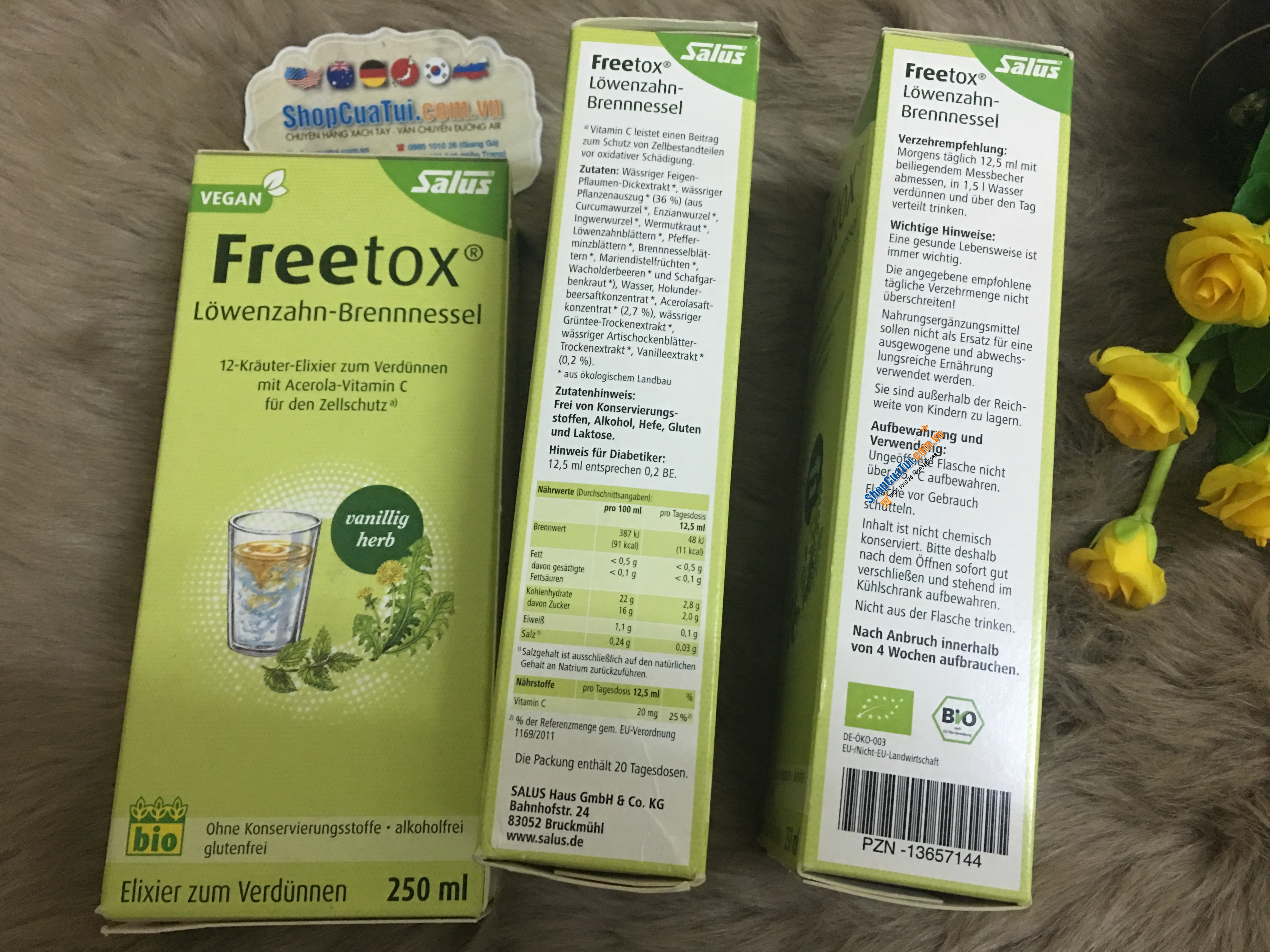 Thải độc cơ thể FREETOX Löwenzahn-Brennessel