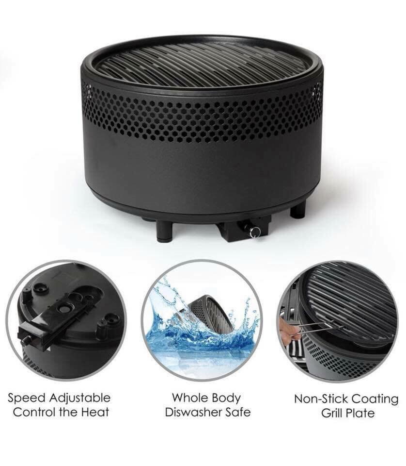 Bếp nướng Kbabe bằng than, cồn không khói