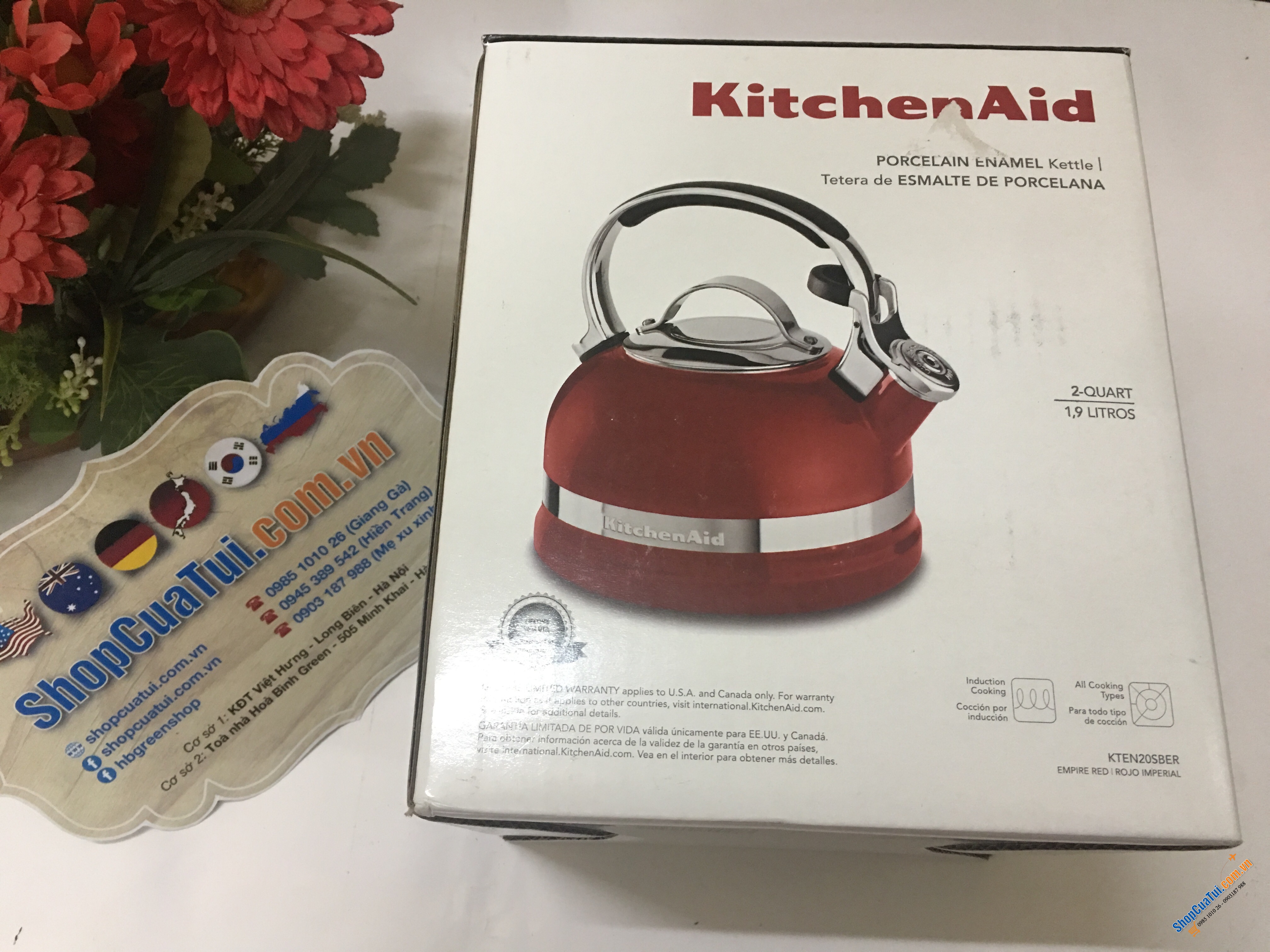 Ấm đun nước Kitchenaid 1,9 lít