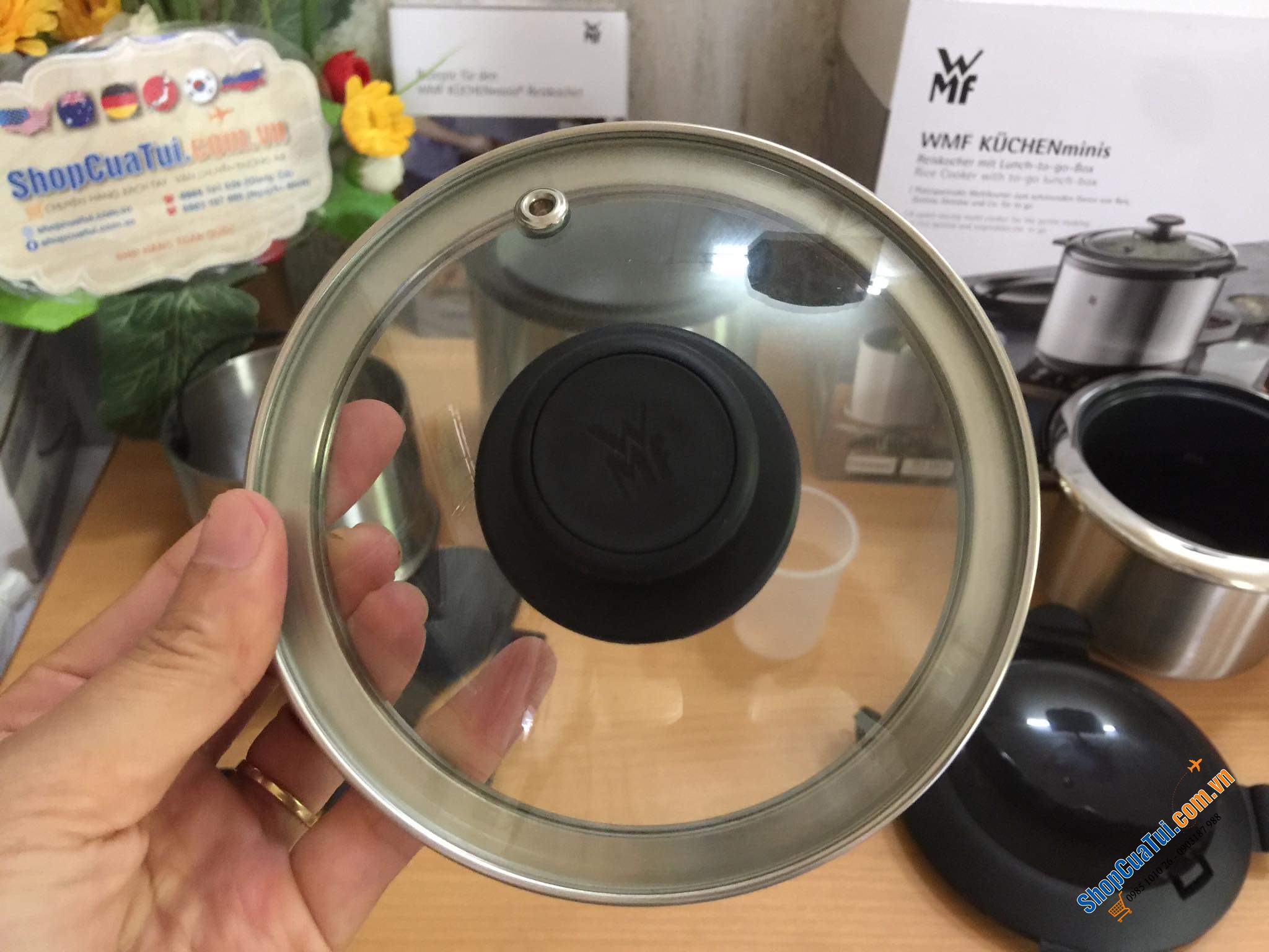 Nồi cơm điện nhỏ xinh WMF Dung tích 1l, nấu được khoảng 250gr gạo