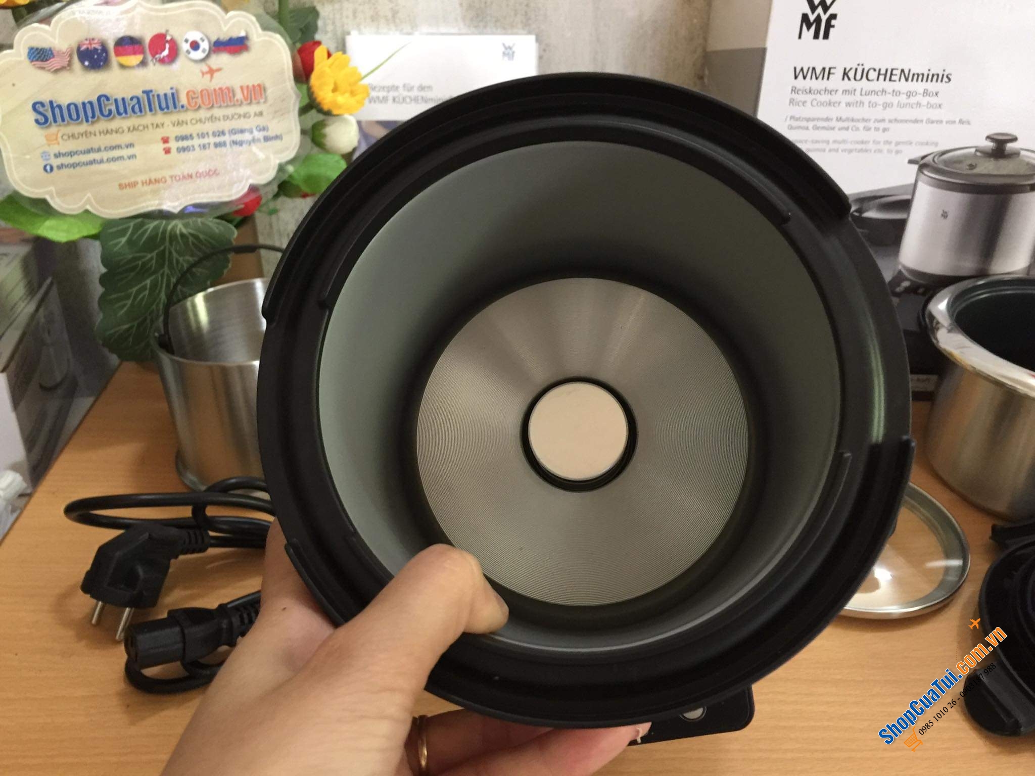 Nồi cơm điện nhỏ xinh WMF Dung tích 1l, nấu được khoảng 250gr gạo