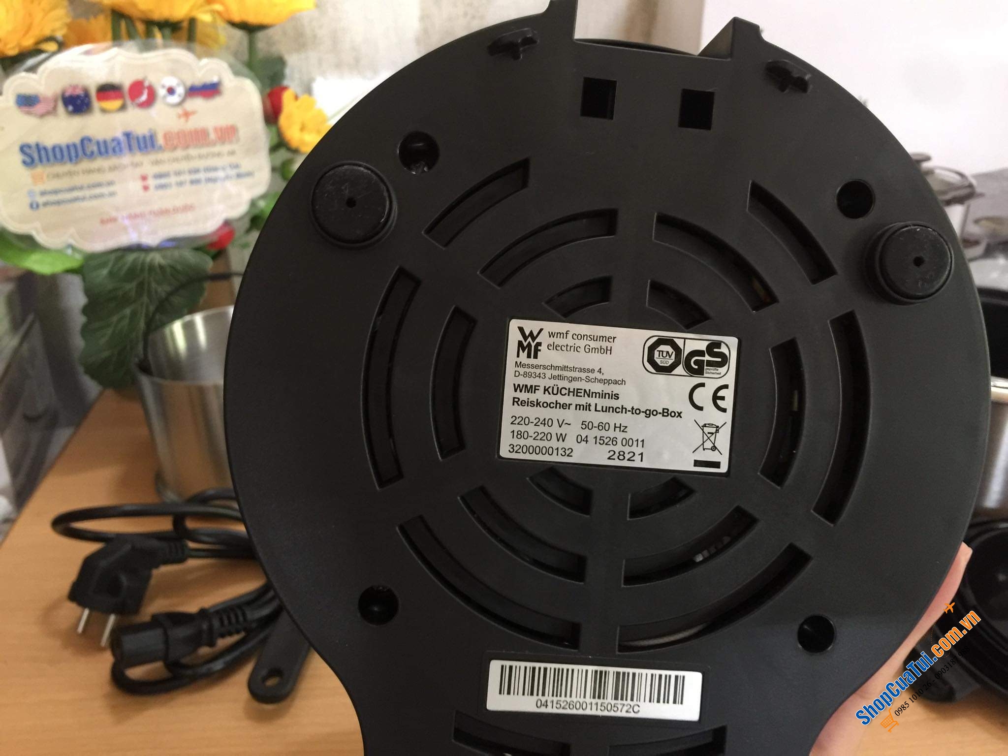 Nồi cơm điện nhỏ xinh WMF Dung tích 1l, nấu được khoảng 250gr gạo