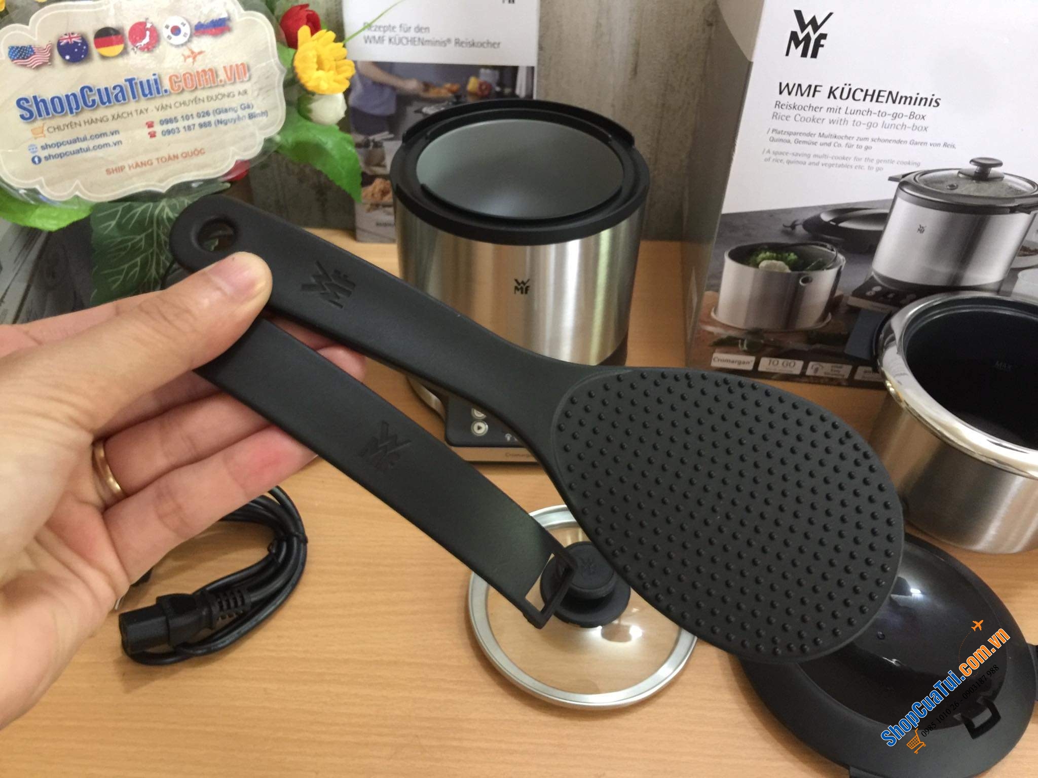 Nồi cơm điện nhỏ xinh WMF Dung tích 1l, nấu được khoảng 250gr gạo