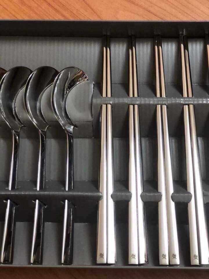 Set đũa thìa inox của WMF 6 người ăn