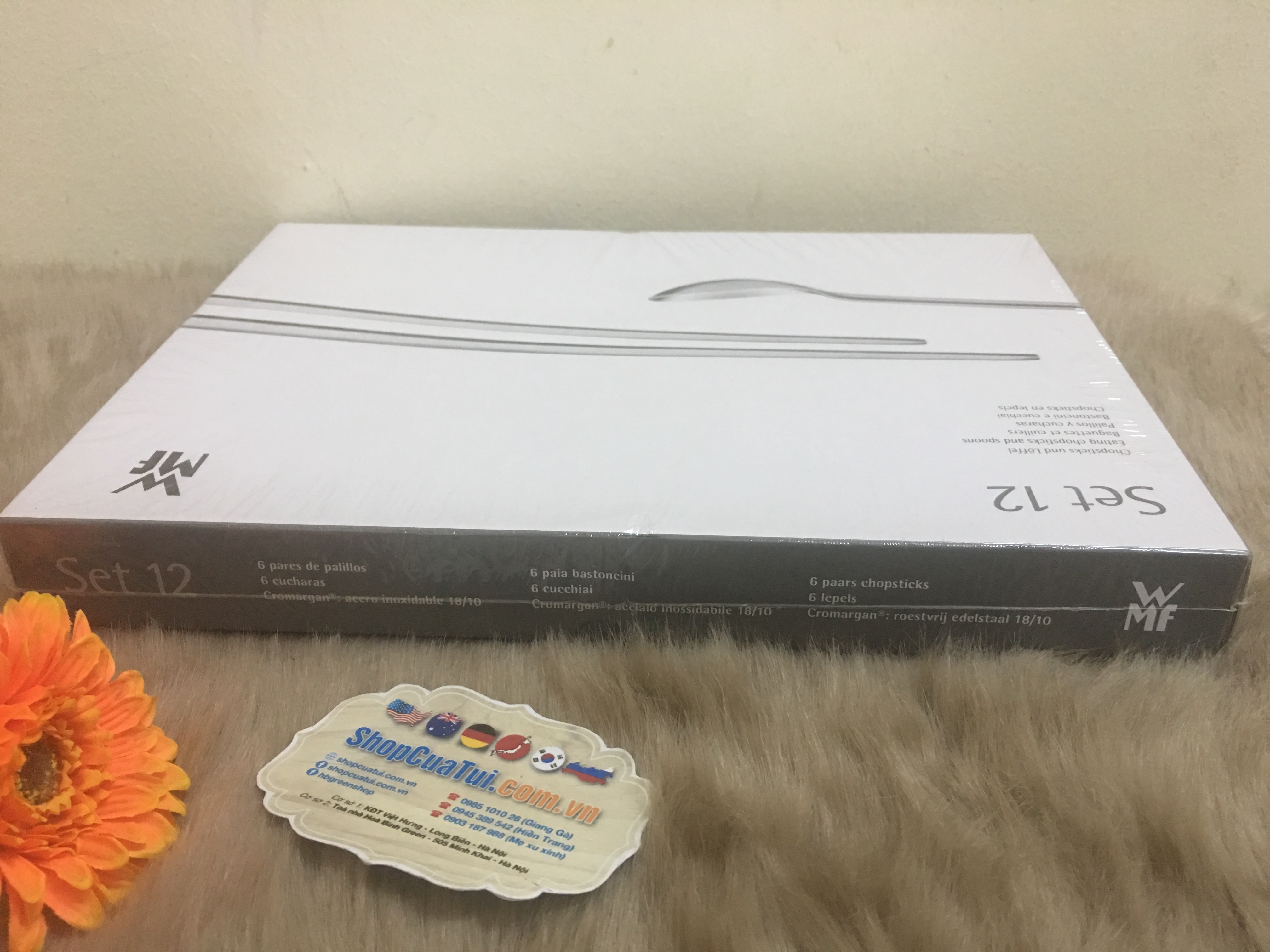 Set đũa thìa inox của WMF 6 người ăn