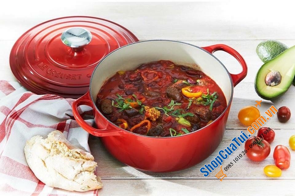 NỒI Le Creuset sz 22 cm - Sắc đỏ nổi bật