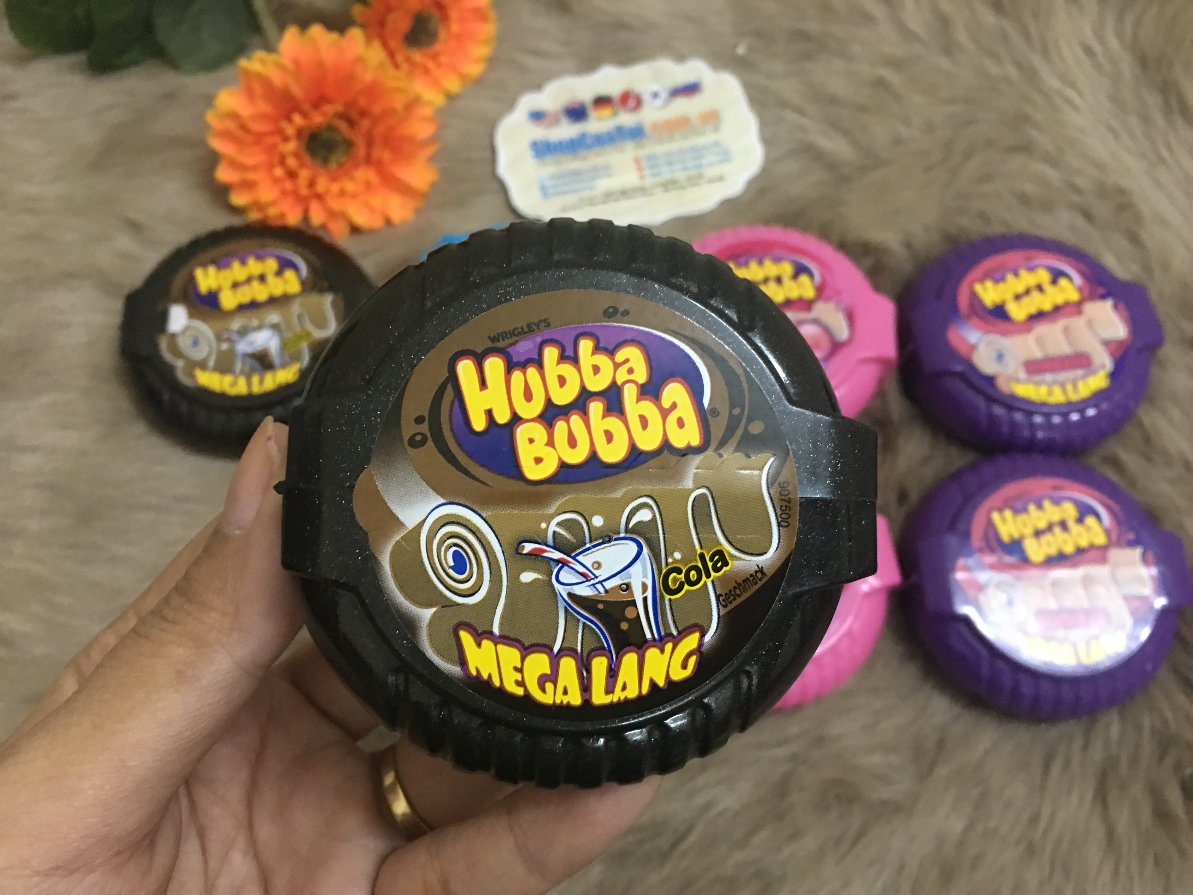 Kẹo cao su - kẹo Gum kéo Hubba Bubba  