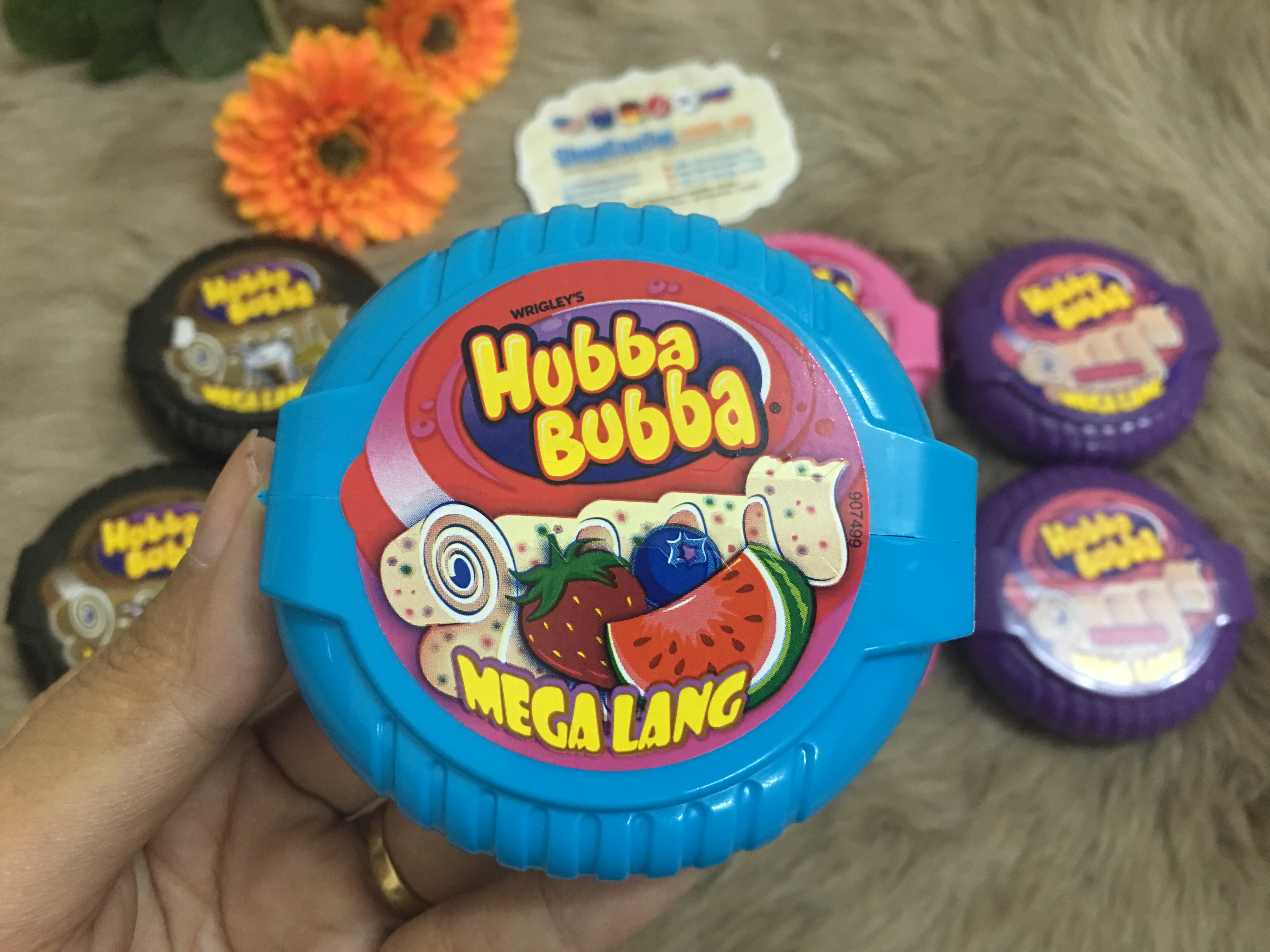 Kẹo cao su - kẹo Gum kéo Hubba Bubba  