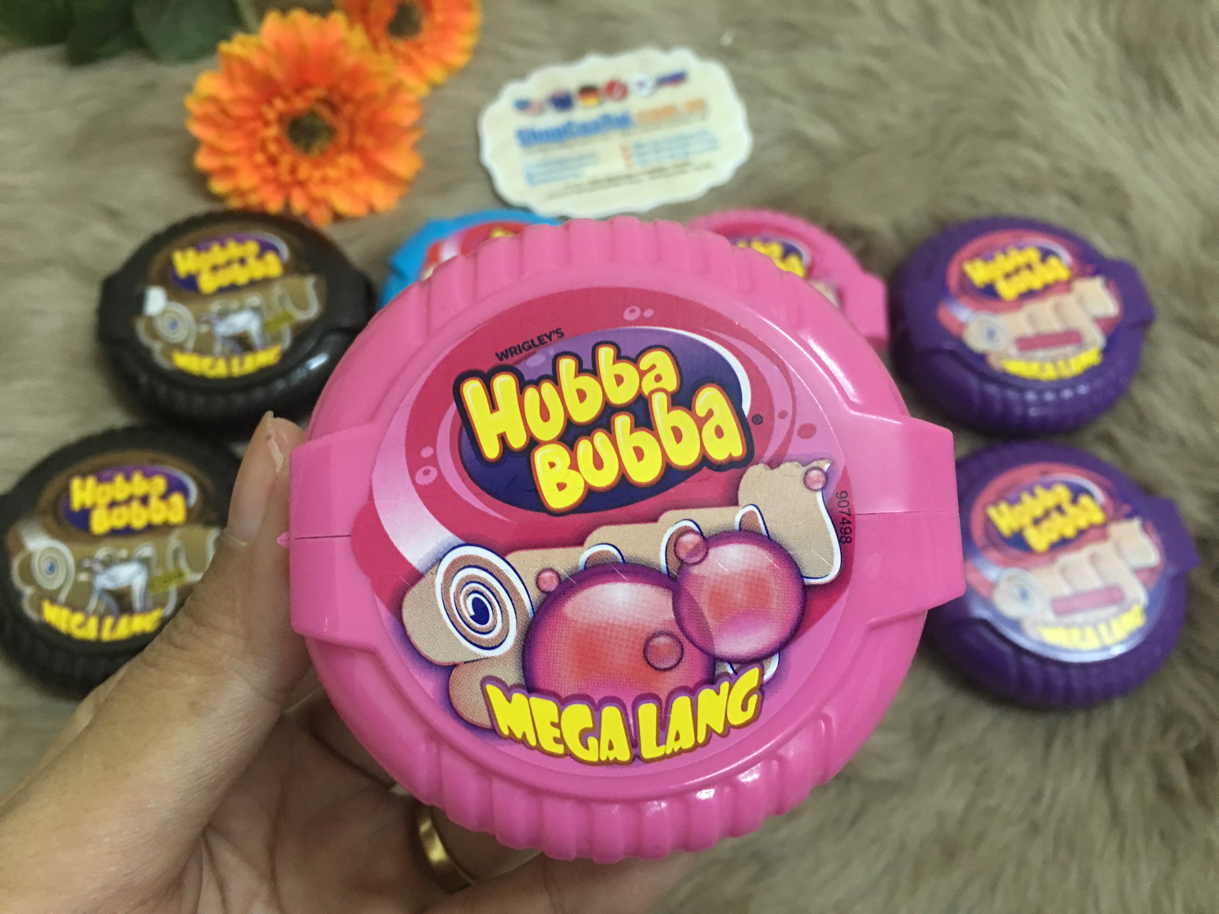 Kẹo cao su - kẹo Gum kéo Hubba Bubba  