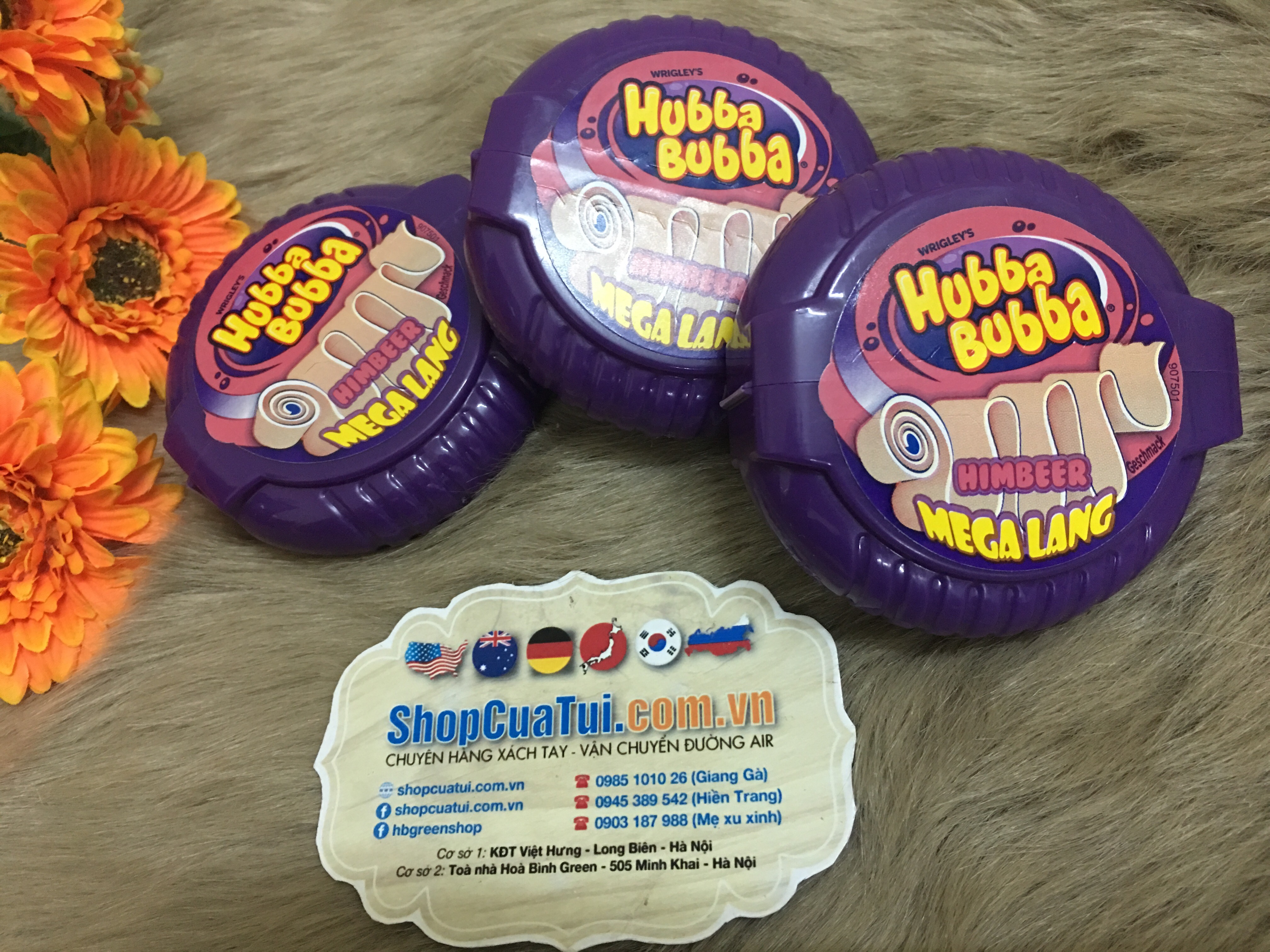 Kẹo cao su - kẹo Gum kéo Hubba Bubba  