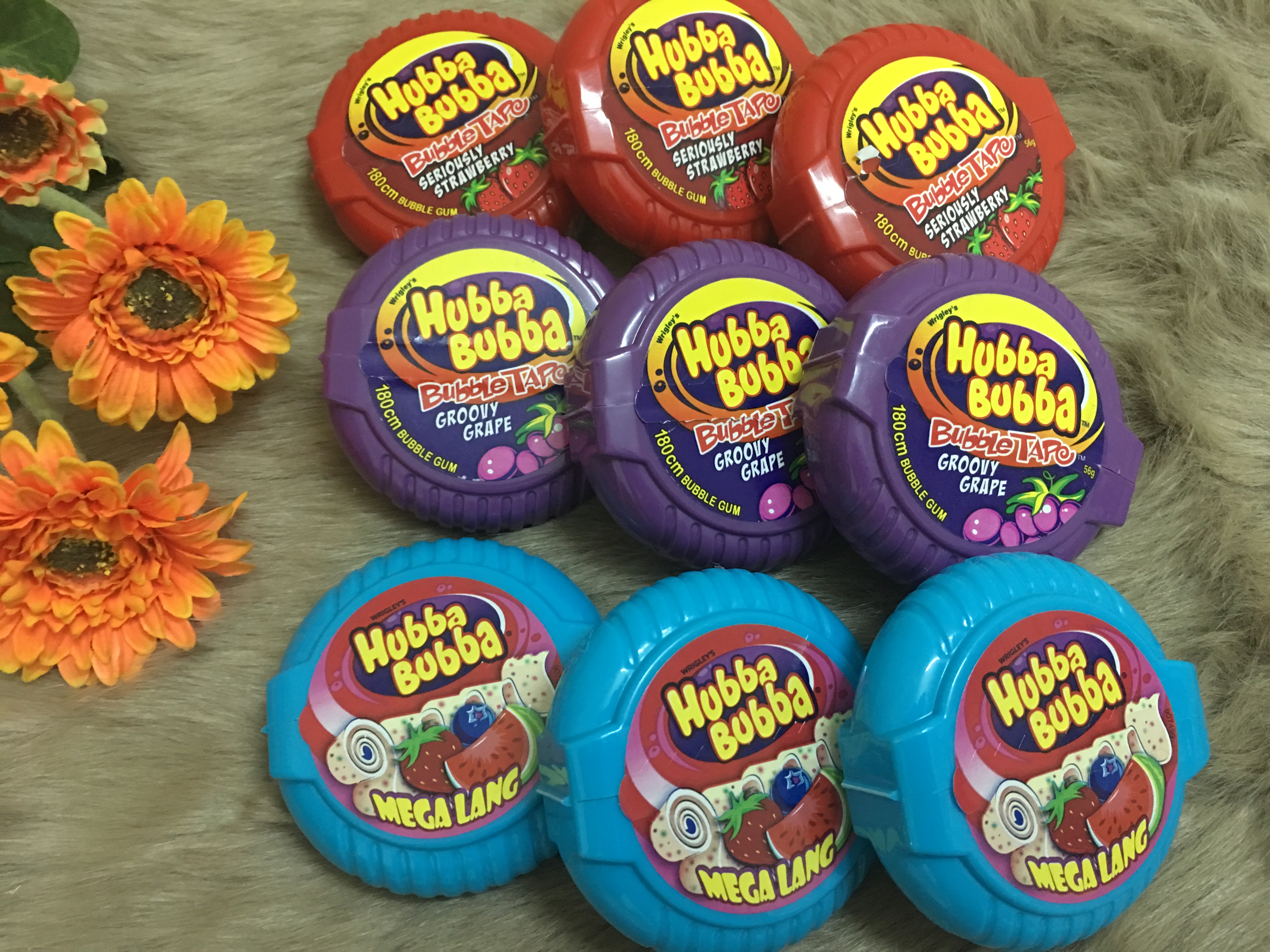 Kẹo cao su - kẹo Gum kéo Hubba Bubba  