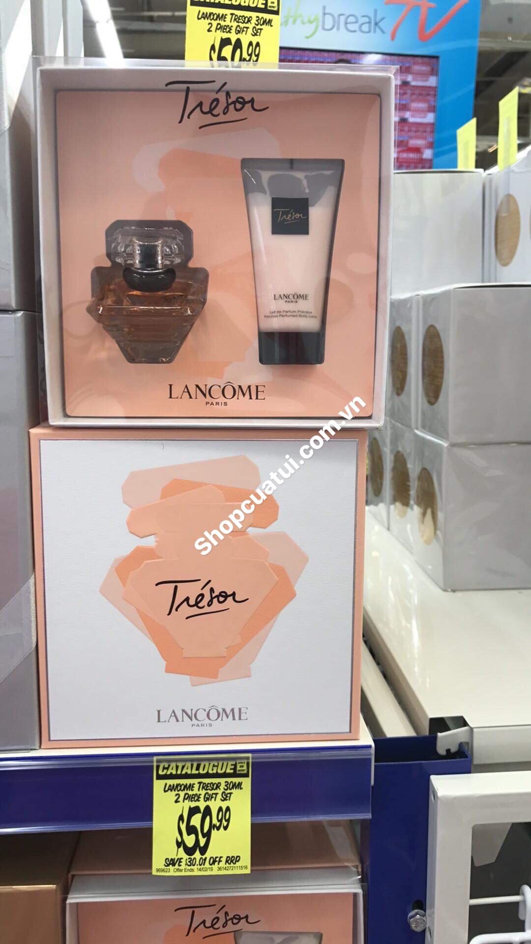 Nước hoa nữ Lancome Tresor EDP sang trọng, quyến rũ, nữ tính 30ml + tặng kèm thêm body lotion 50ml 