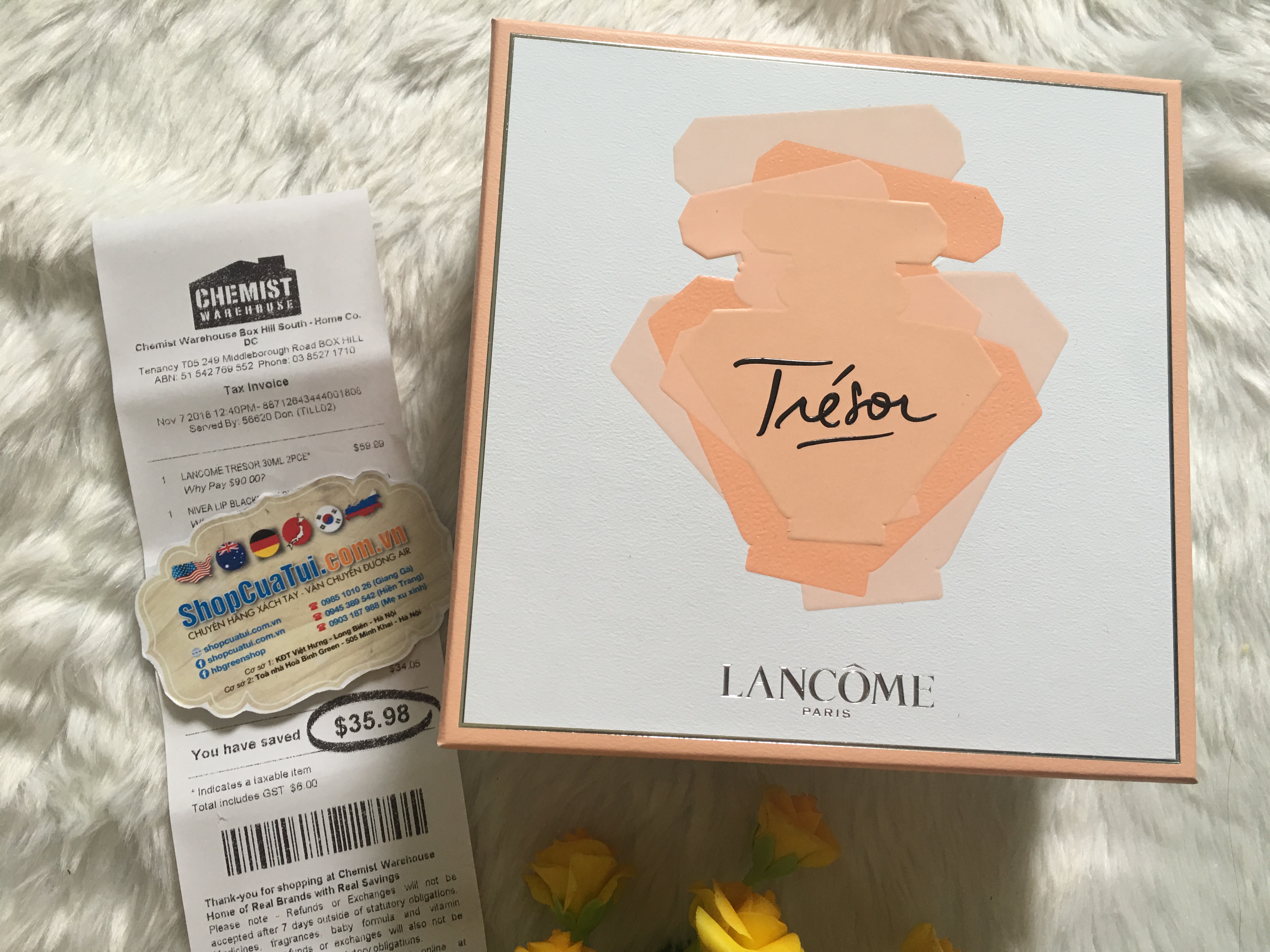 Nước hoa nữ Lancome Tresor EDP sang trọng, quyến rũ, nữ tính 30ml + tặng kèm thêm body lotion 50ml 