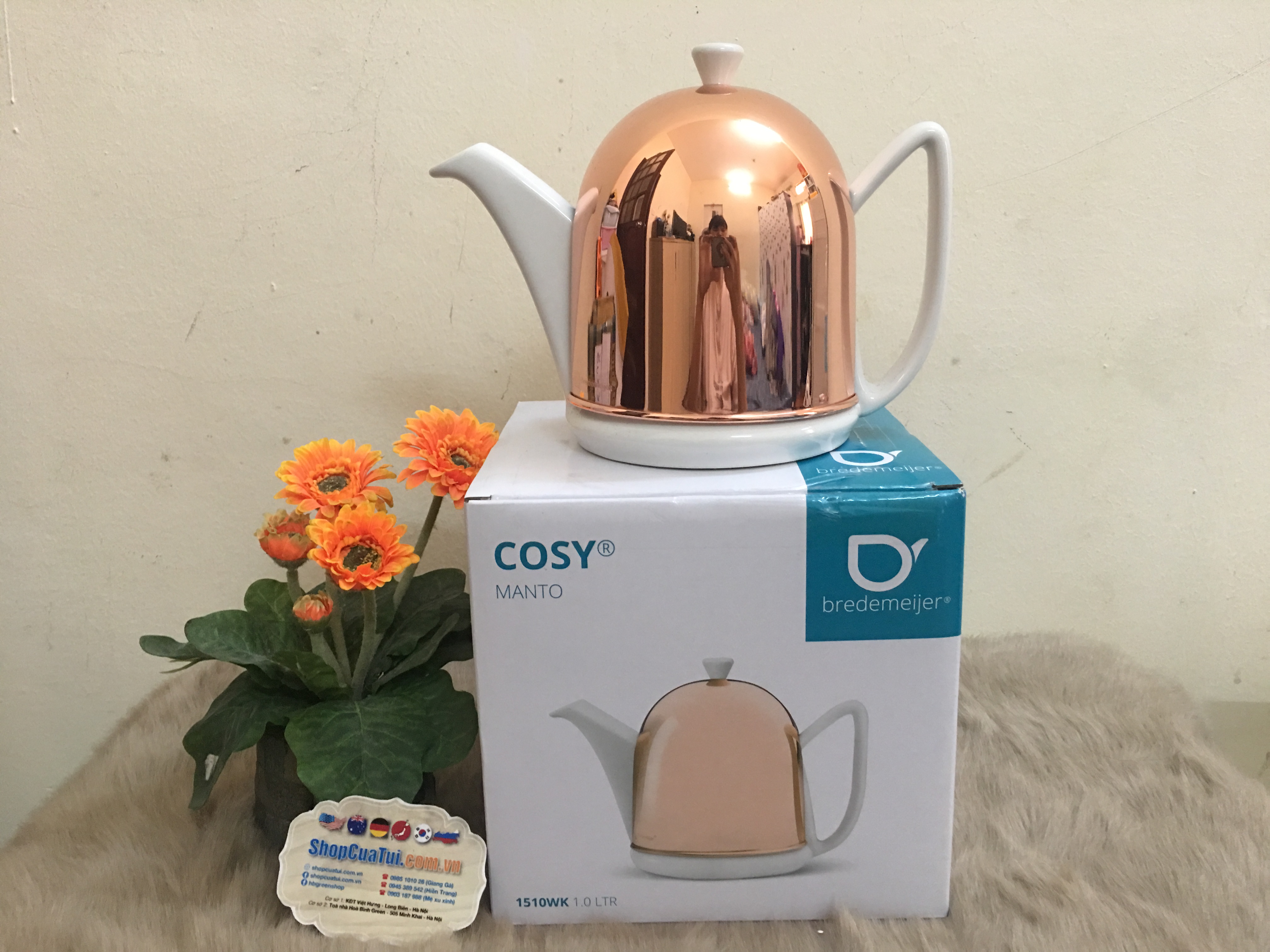 Bình trà , ấm pha trà Teapot Cosy Manto 1.0L của Bredemeijer