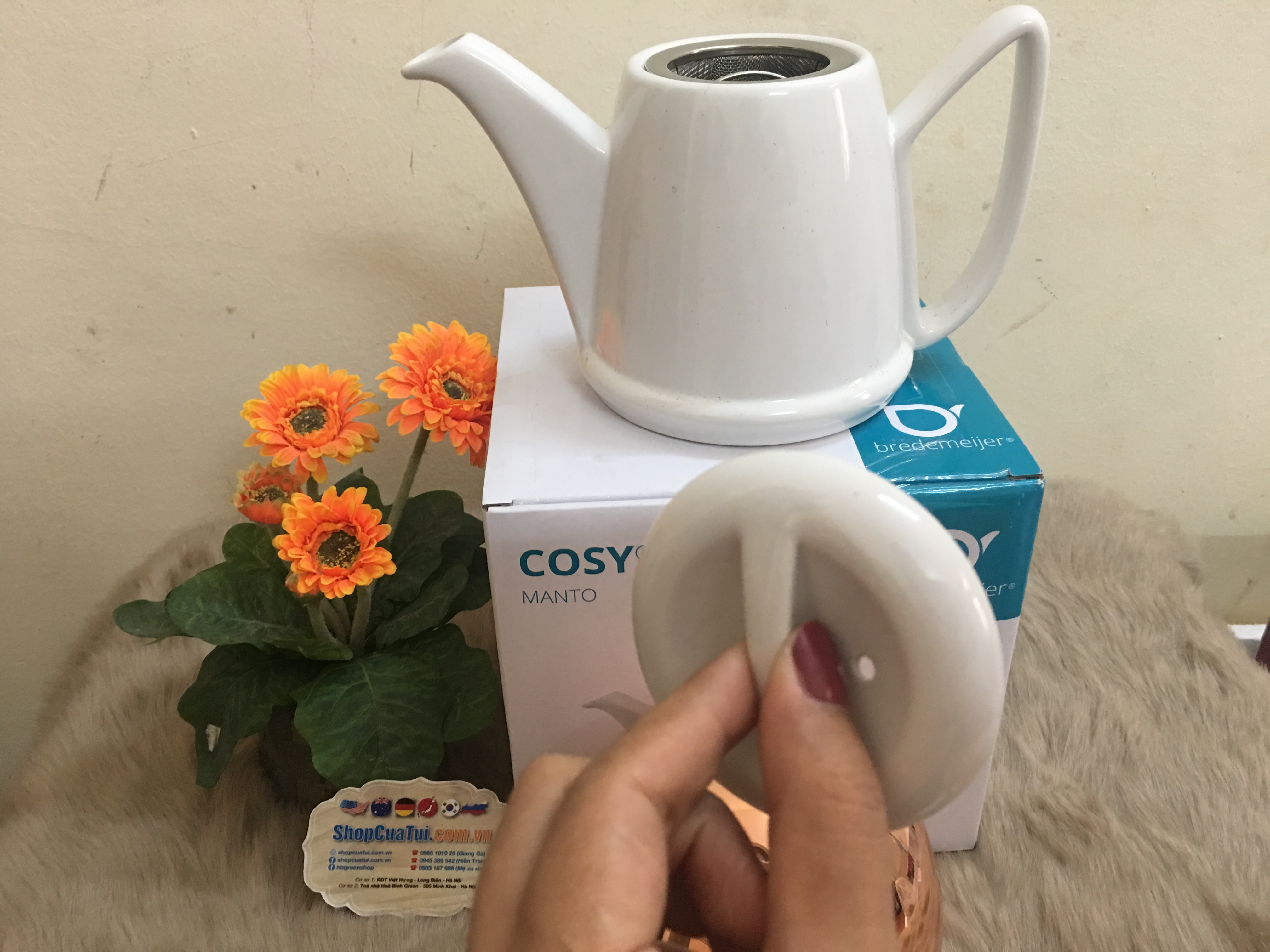Bình trà , ấm pha trà Teapot Cosy Manto 1.0L của Bredemeijer