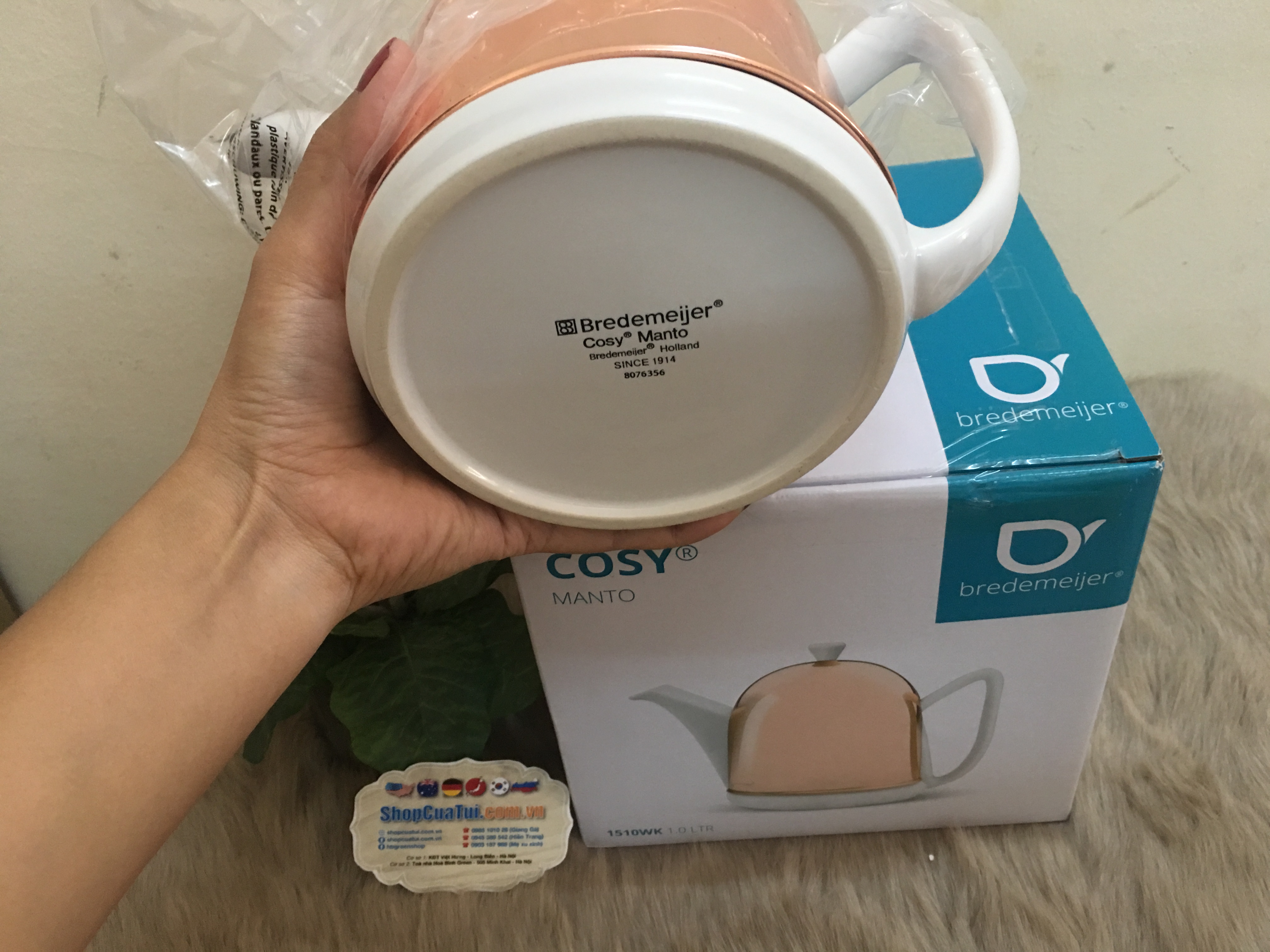 Bình trà , ấm pha trà Teapot Cosy Manto 1.0L của Bredemeijer