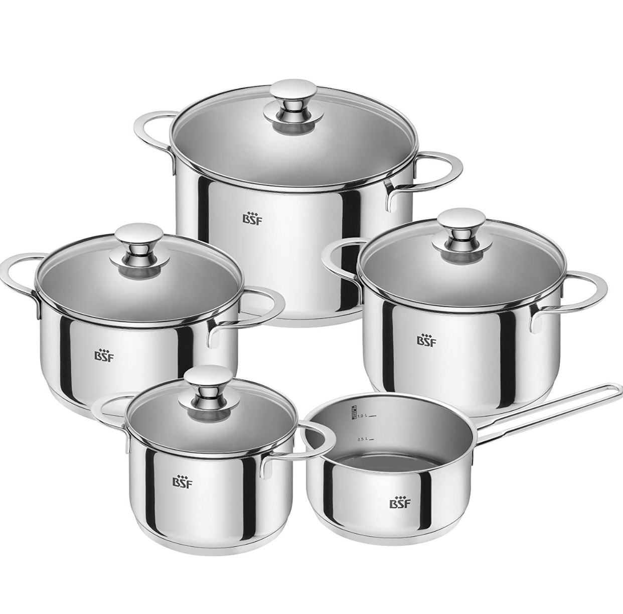 BỘ NỒI BSF 5 MÓN, thuốc tập đoàn Zwilling - ĐỨC 