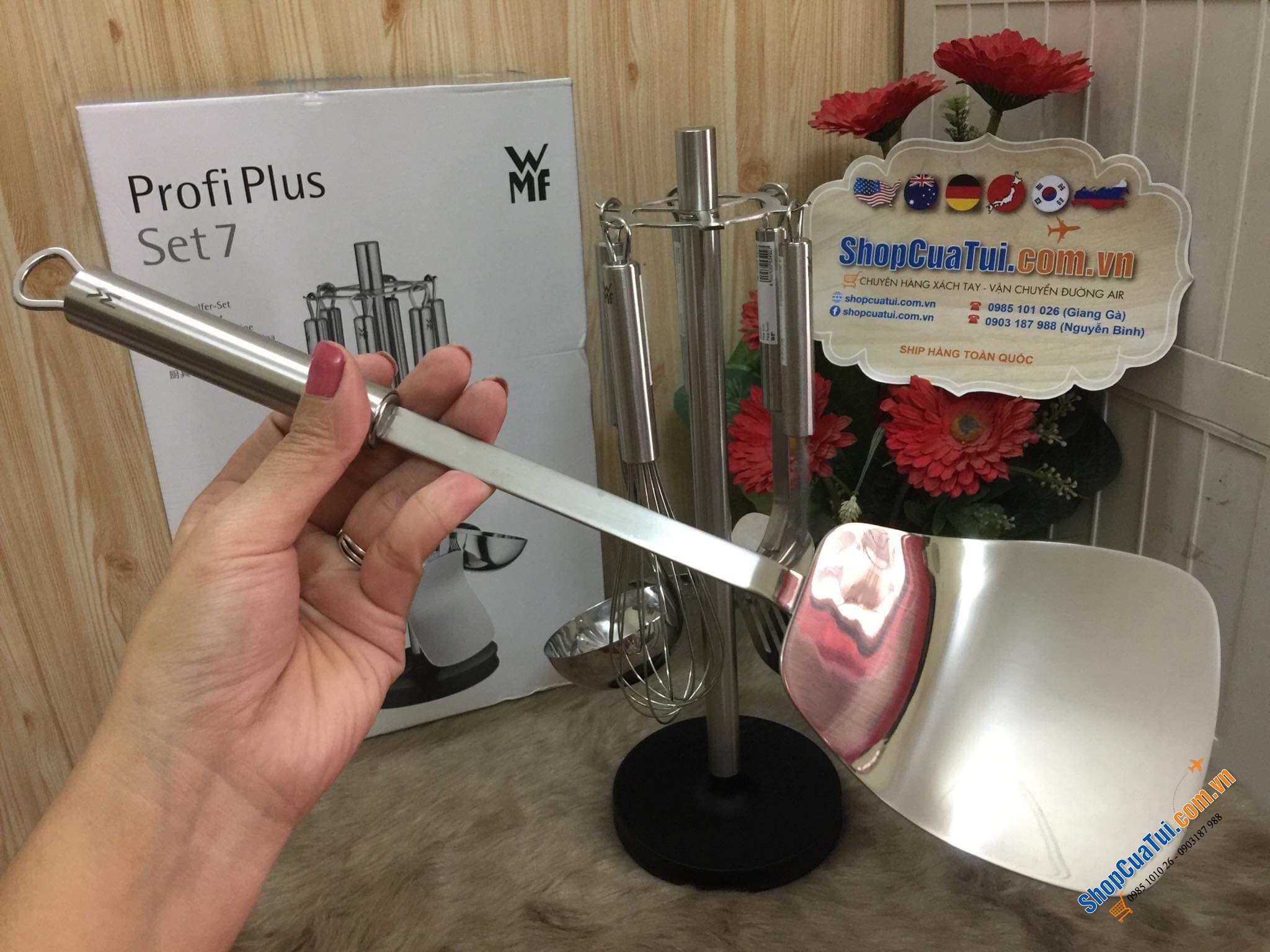 BỘ DỤNG CỤ NẤU ĂN BỘ DỤNG CỤ NHÀ BẾP WMF PROFI PLUS 7 MÓN