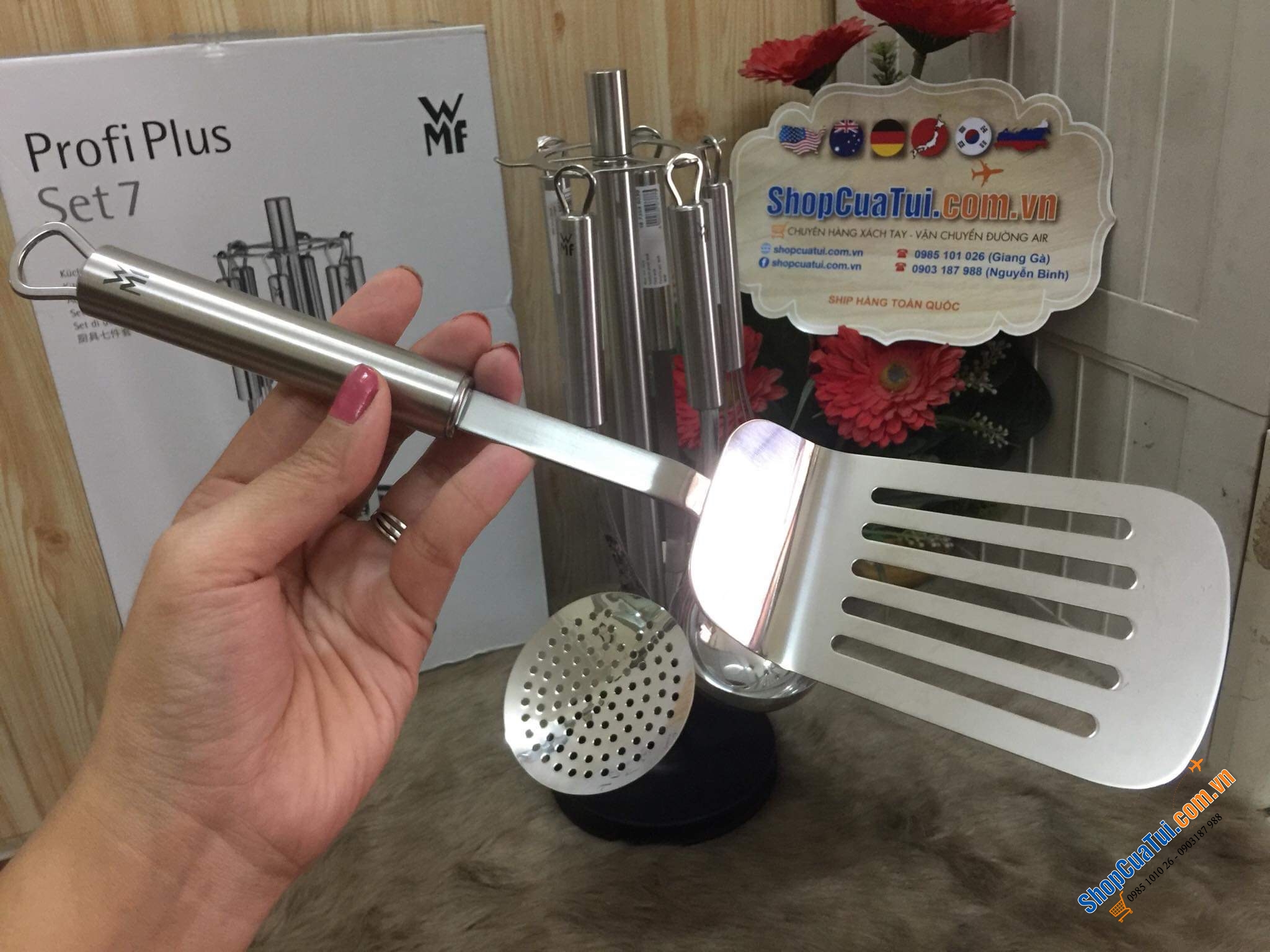 BỘ DỤNG CỤ NẤU ĂN BỘ DỤNG CỤ NHÀ BẾP WMF PROFI PLUS 7 MÓN