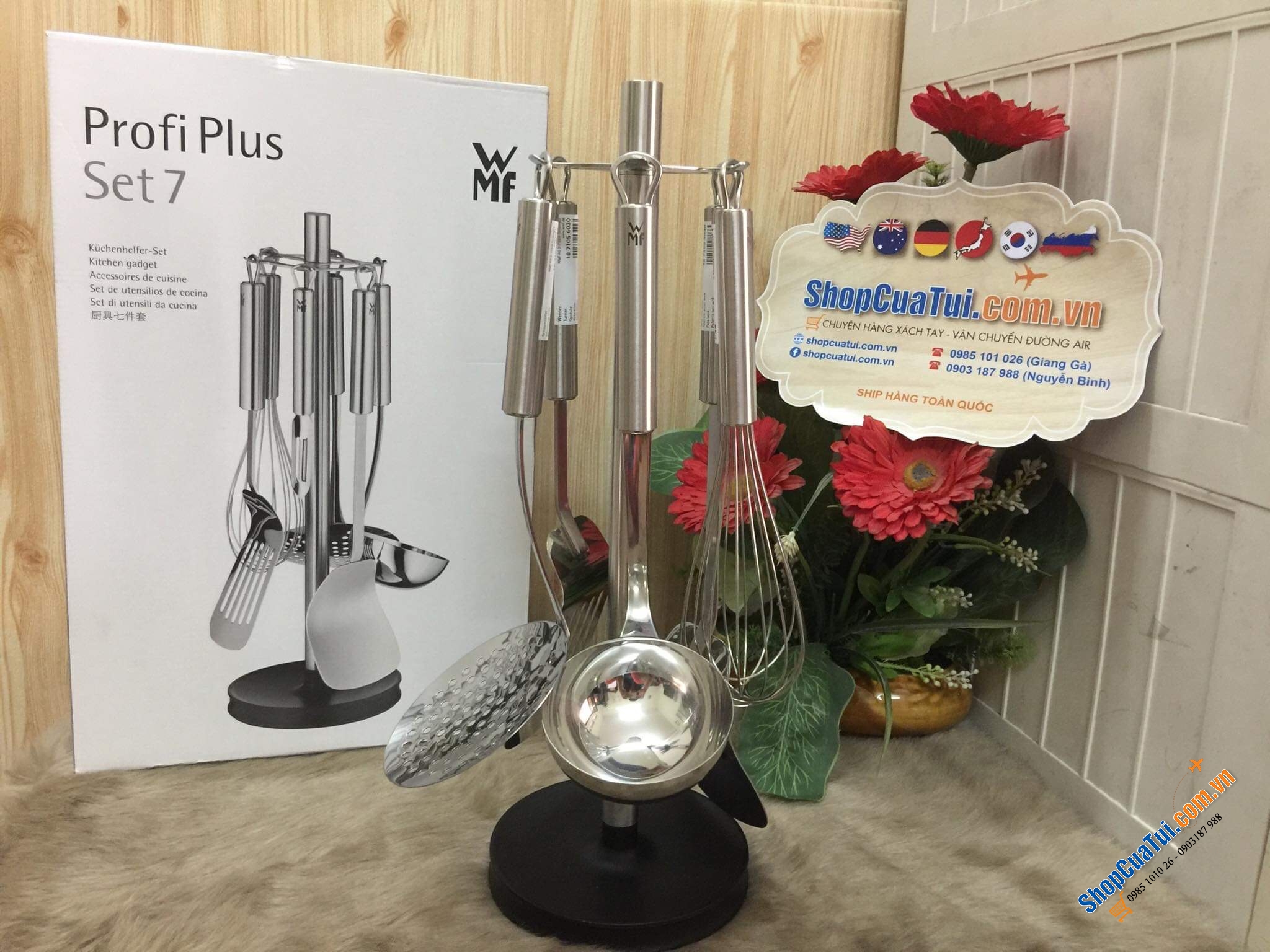 BỘ DỤNG CỤ NẤU ĂN BỘ DỤNG CỤ NHÀ BẾP WMF PROFI PLUS 7 MÓN