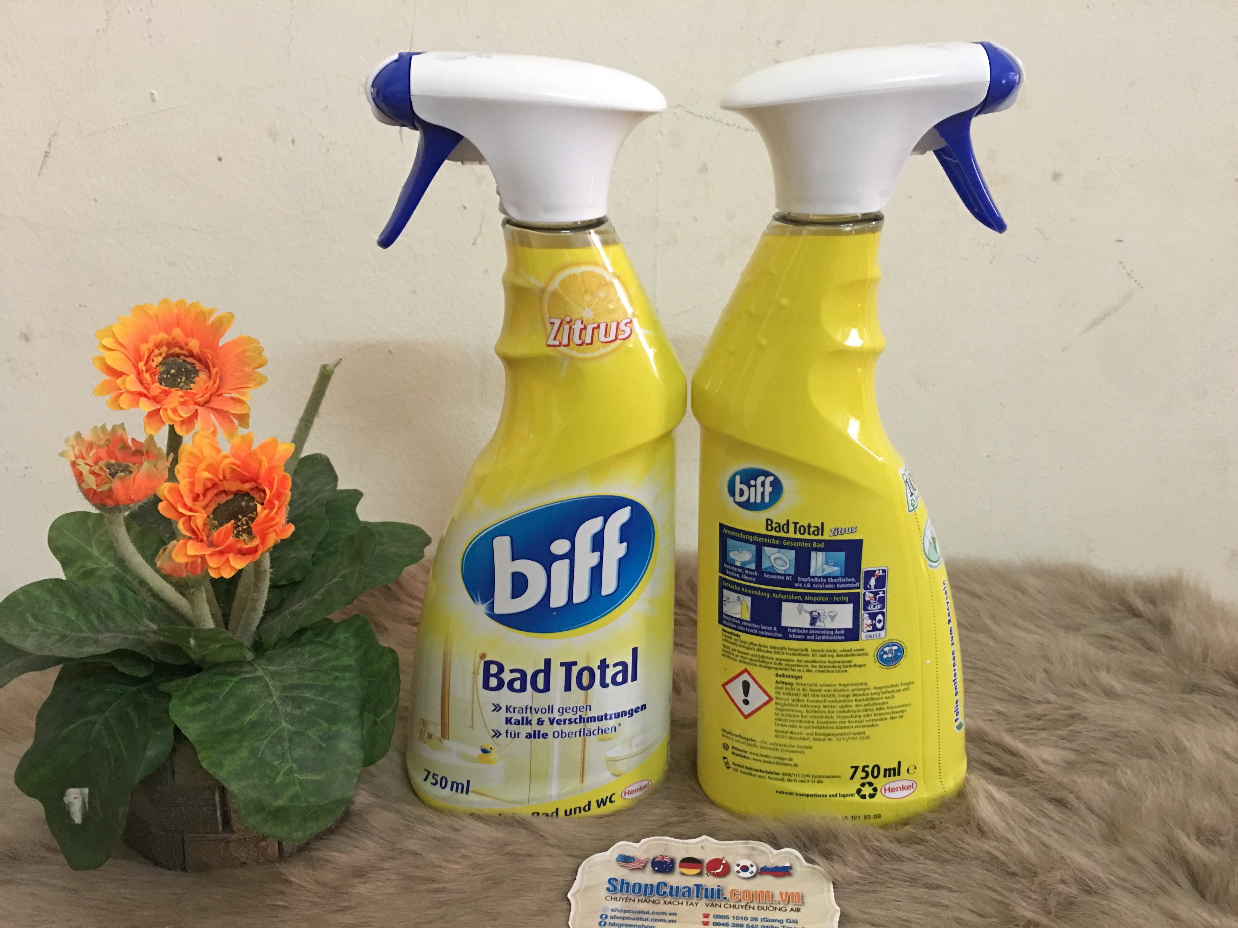 Nước tẩy rửa sành sứ Biff  bad total ( made in Germany)