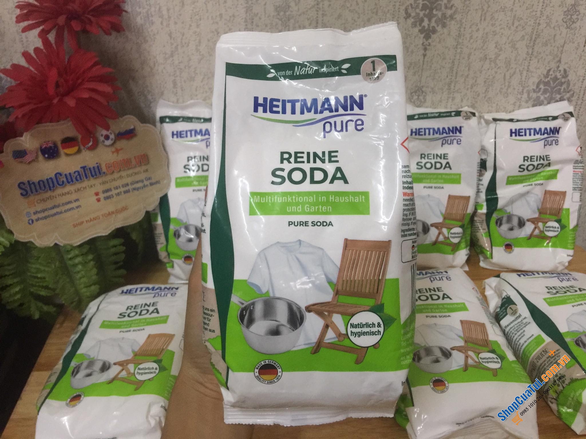 BỘT TẨY RỬA ĐA NĂNG SODA HEITMANN 500g