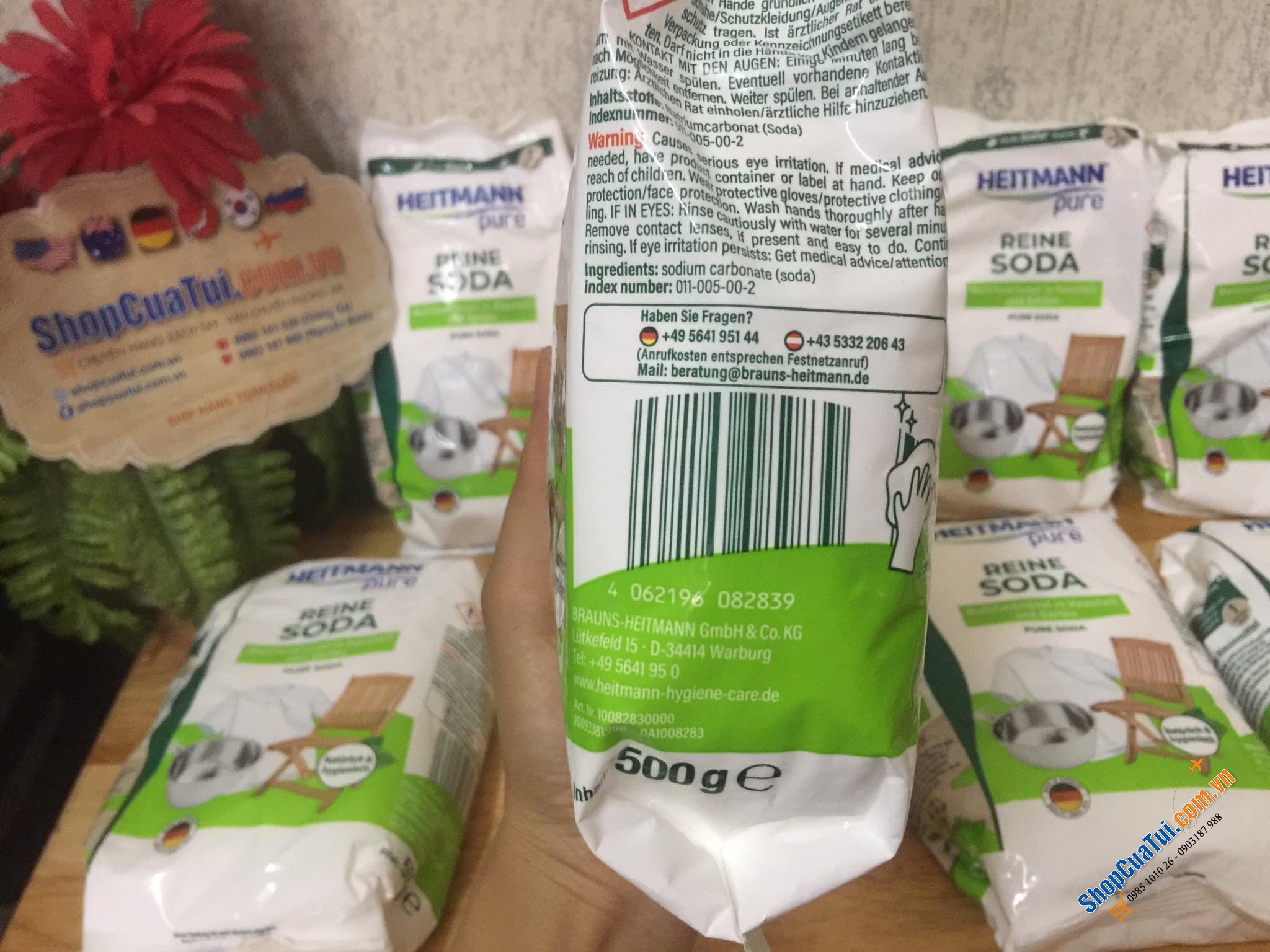 BỘT TẨY RỬA ĐA NĂNG SODA HEITMANN 500g