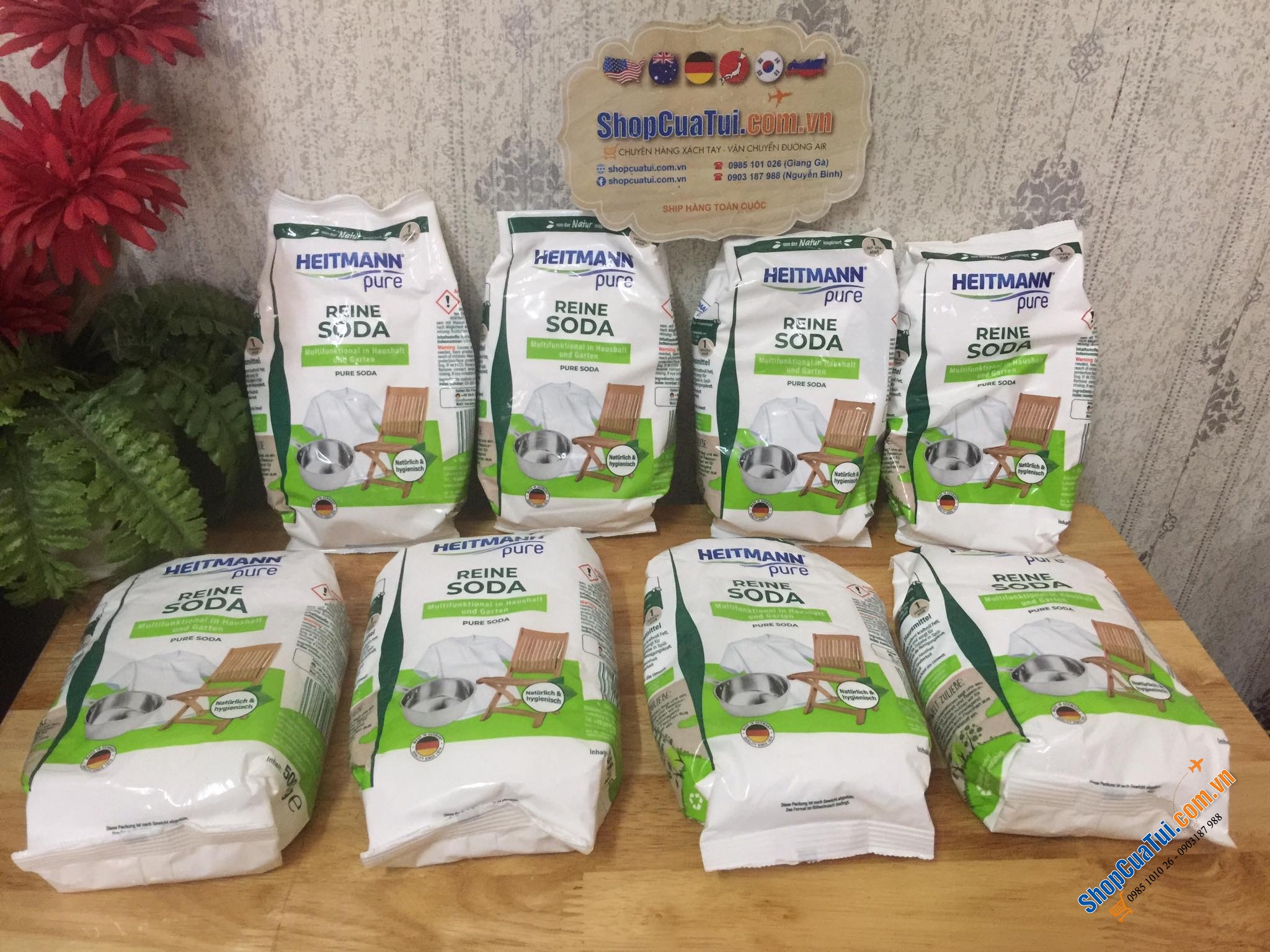 BỘT TẨY RỬA ĐA NĂNG SODA HEITMANN 500g