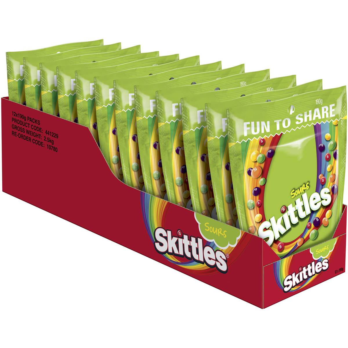 Kẹo Skittles gói 190g hoặc 200g tuỳ loại - Made in Áutralia - Úc