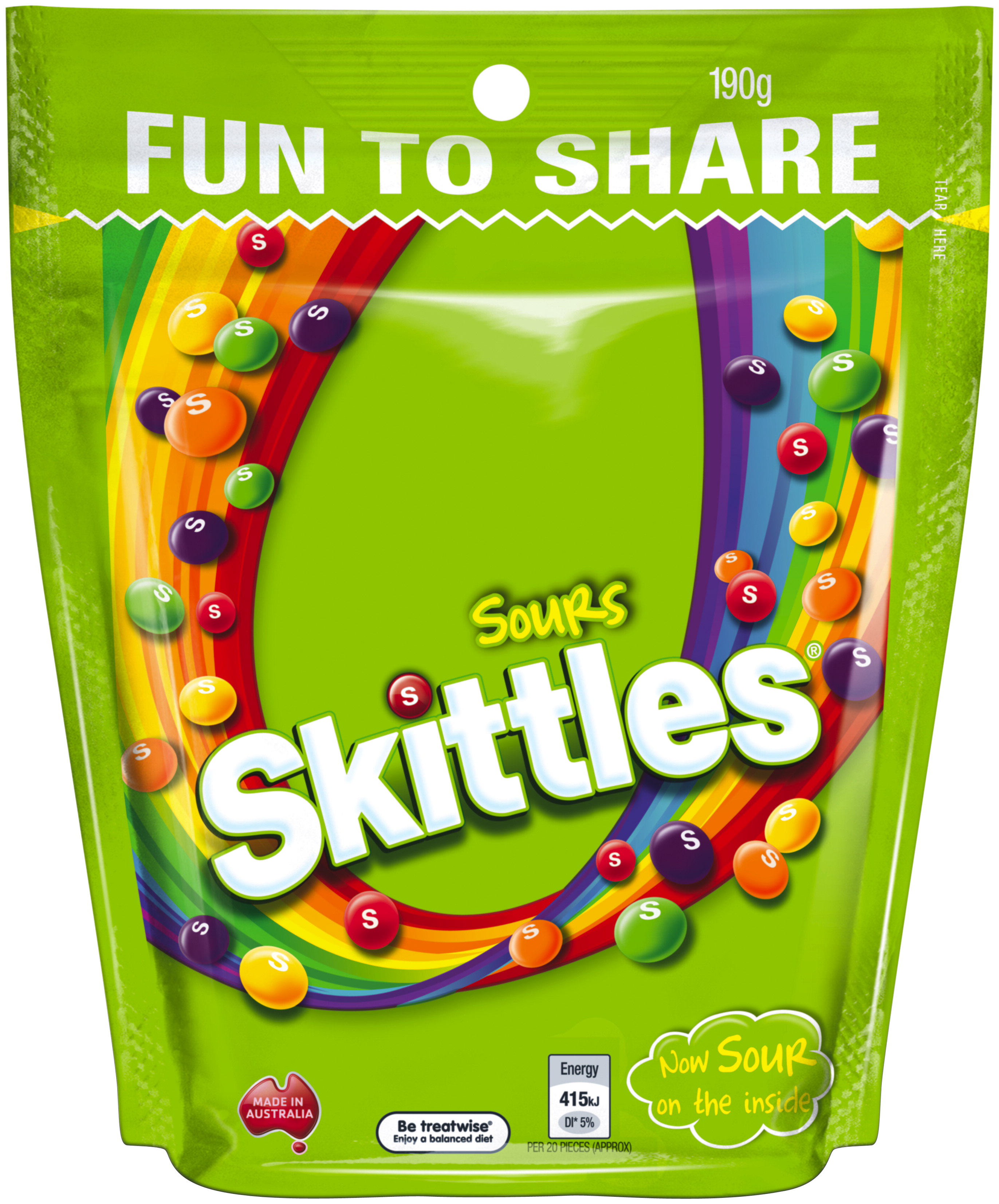 Kẹo Skittles gói 190g hoặc 200g tuỳ loại - Made in Áutralia - Úc