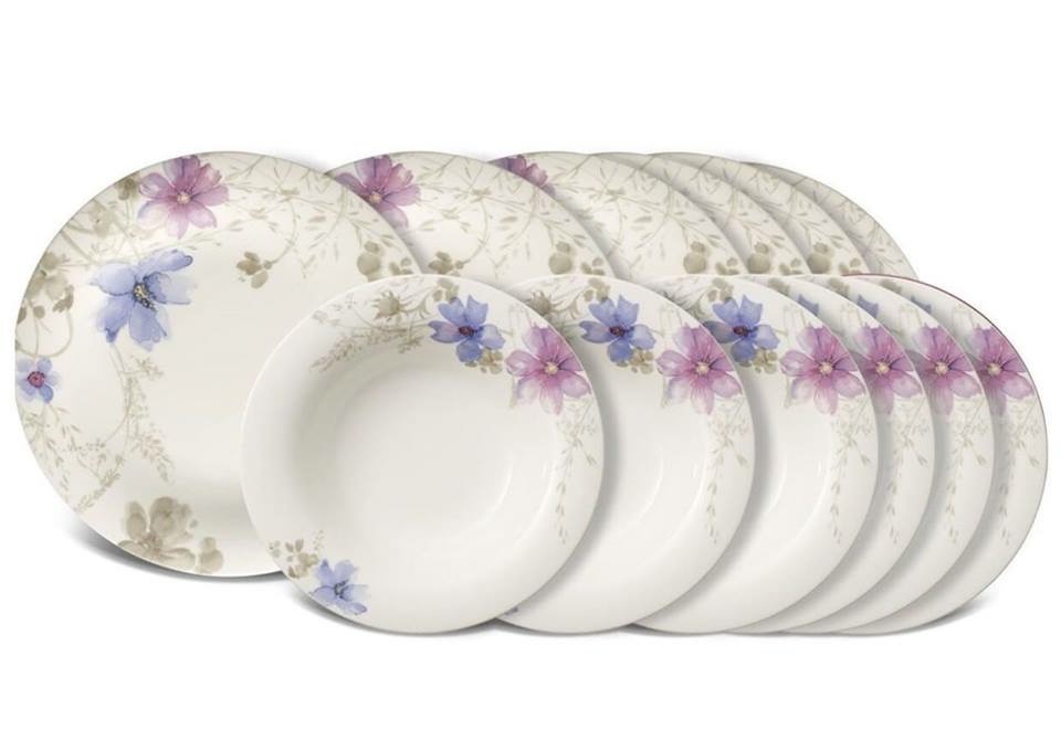 SET 12 ĐĨA CAO CẤP VILLEROY BOCH