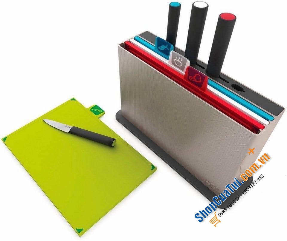 BỘ THỚT JOSEPH JOSEPH INDEX PLUS VỚI 4 DAO.